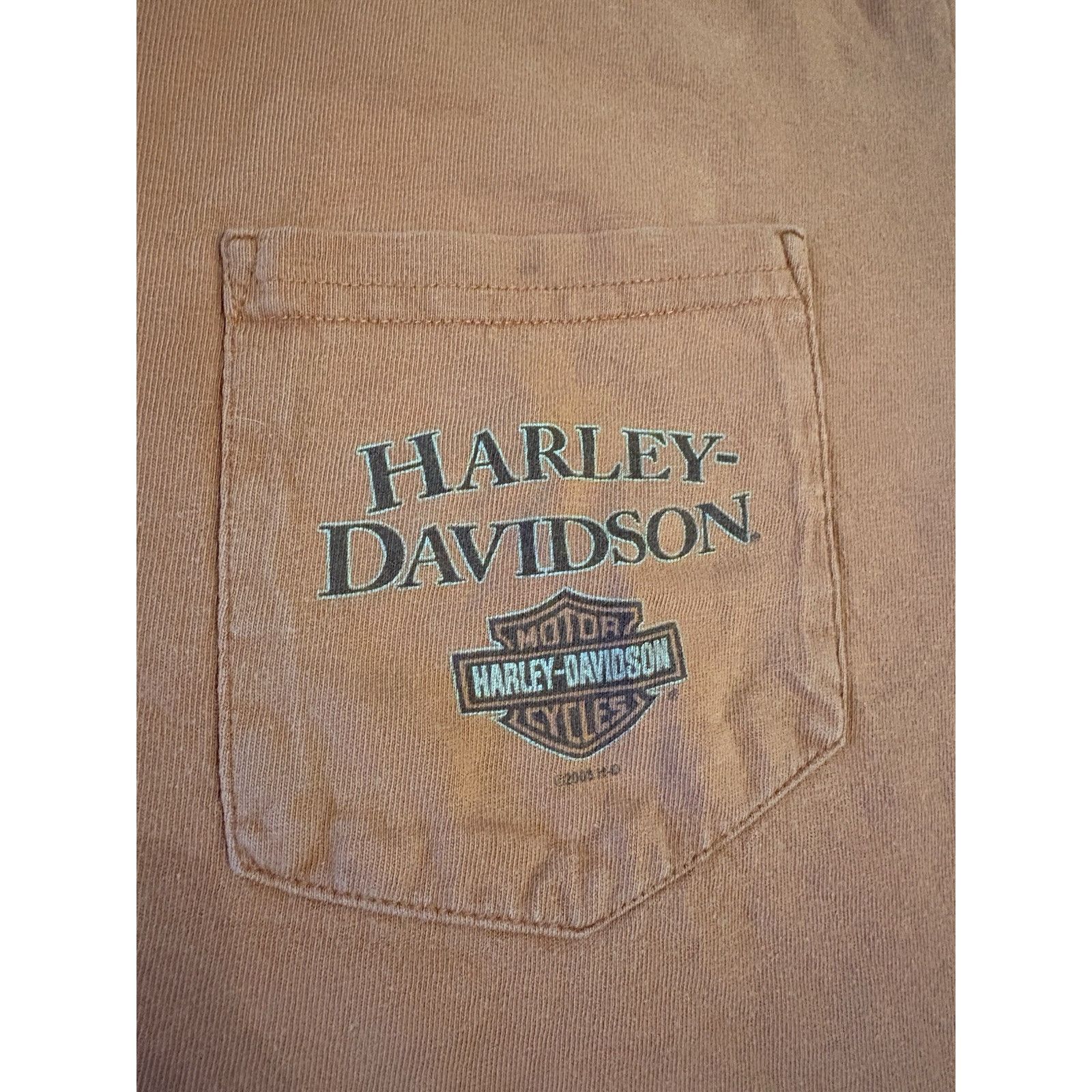 Harley Davidson VTG Y2k Harley-Davidson Men's Motor Cycles Orange XL T-shirt Size US XL / EU 56 / 4 - 4 Thumbnail