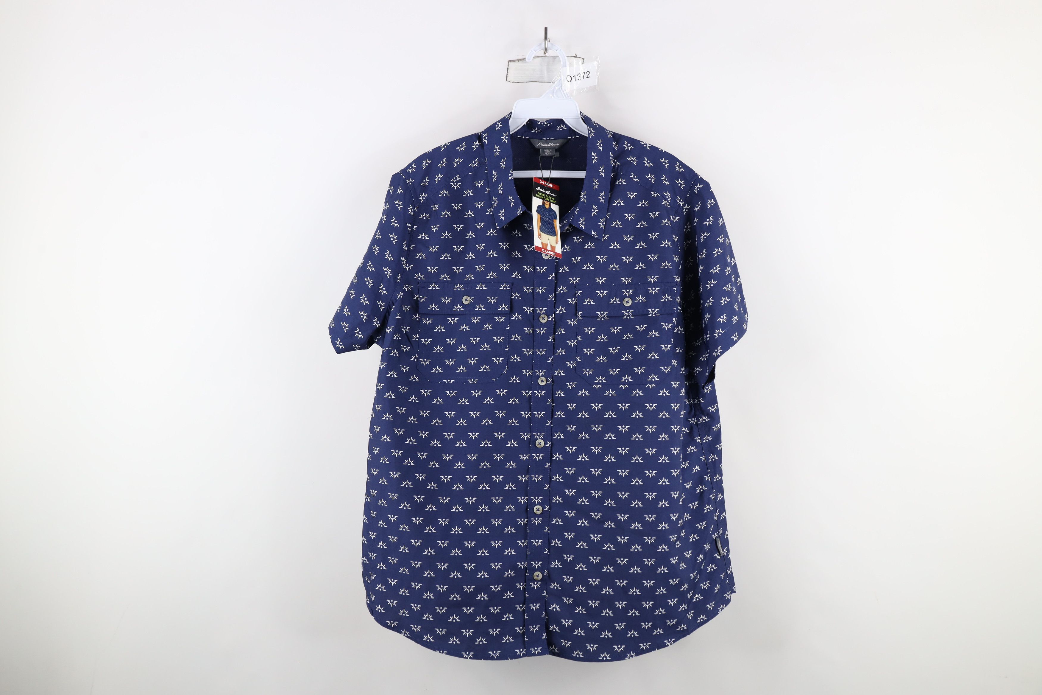 Eddie Bauer × Vintage New Eddie Bauer UPF 50 Adventure Short Sleeve Button Shirt Size US XL / EU 56 / 4 - 1 Thumbnail