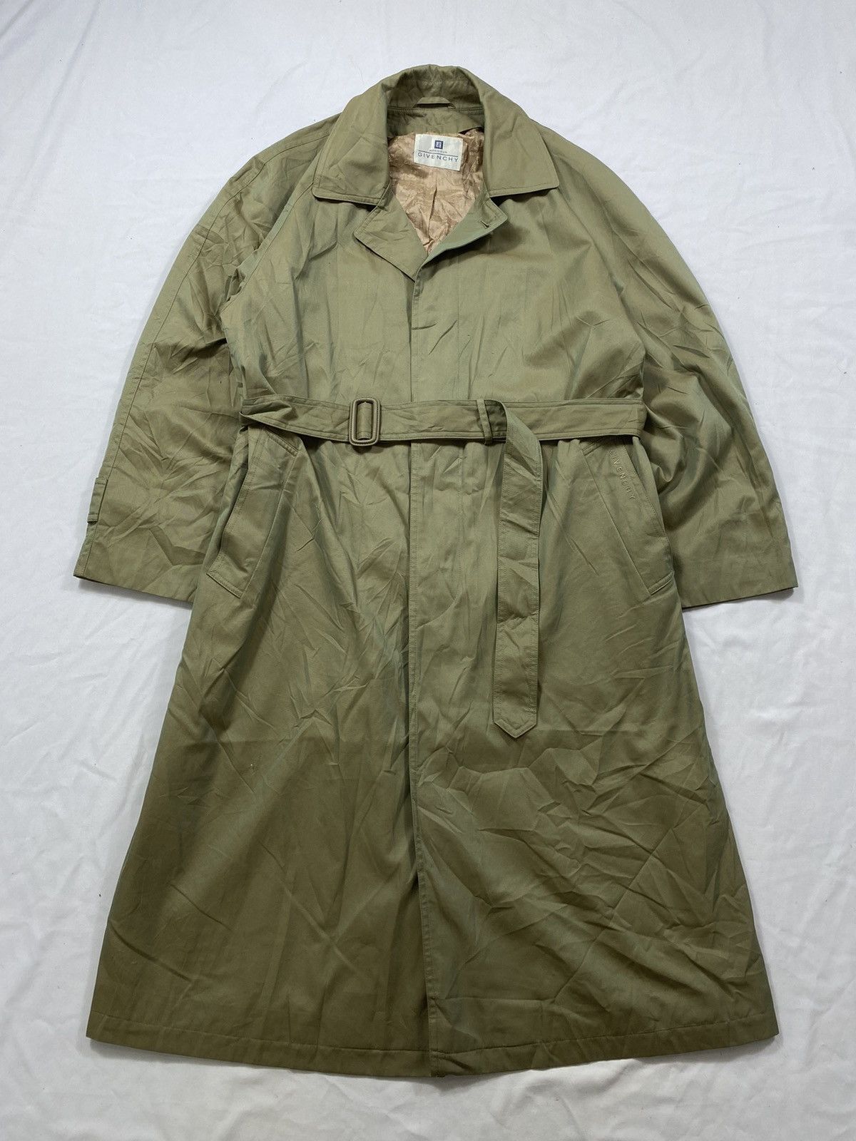 Givenchy Vintage Givenchy Long coat Trench Jacket 80s Size US L / EU 52-54 / 3 - 1 Thumbnail