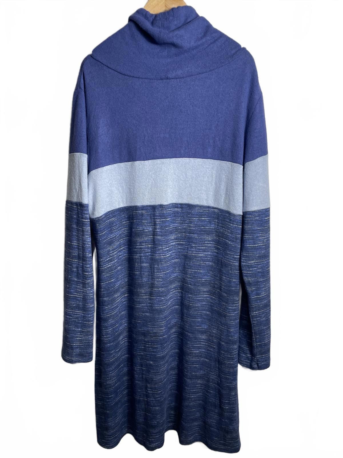 Other Market & Spruce Sweater Dress Women's XL Blue Cowl Neck Size XL / US 12-14 / IT 48-50 - 6 Thumbnail