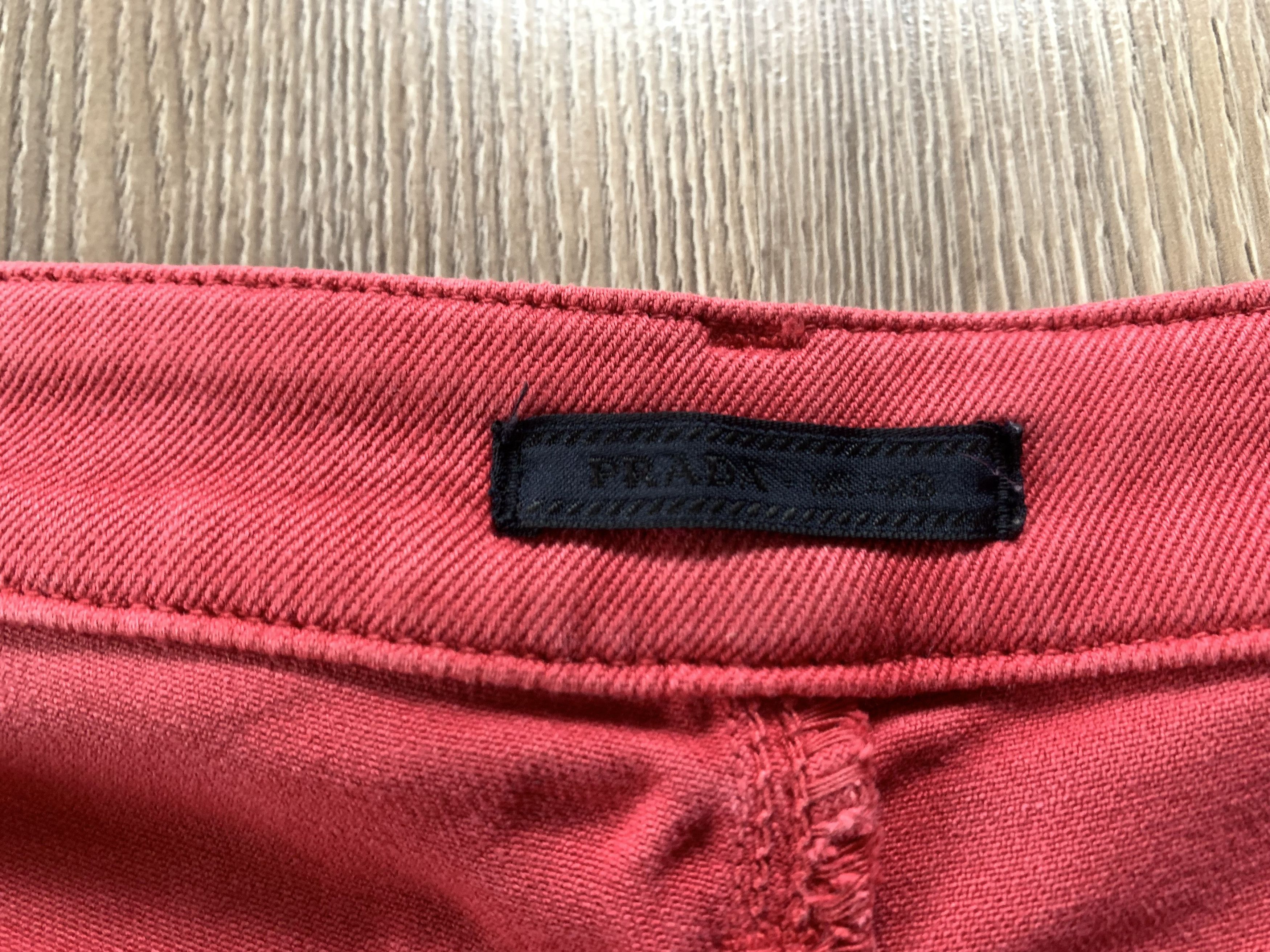 Prada Prada Milano Womens Vintage Red Skinny Jeans Size 31" - 10 Thumbnail