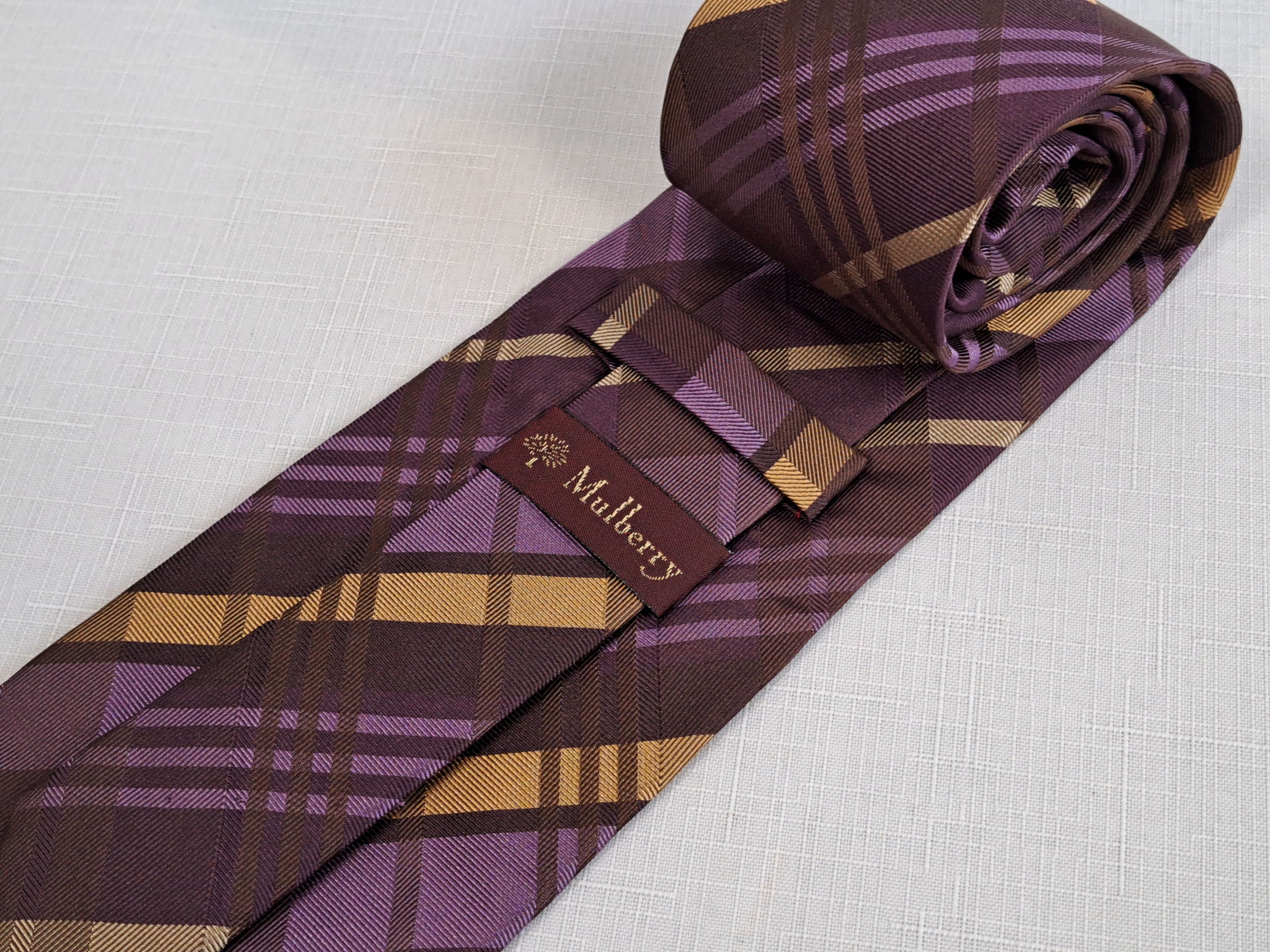 Mulberry × Vintage Mulberry vintage silk tie. Size ONE SIZE - 1 Thumbnail