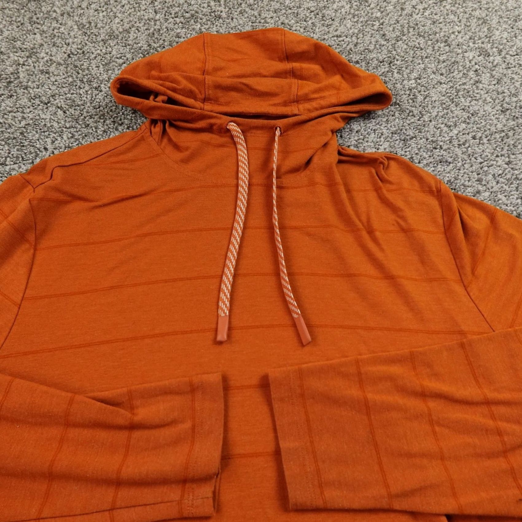 Vintage Alaskan Hardgear Hoodie Mens M Orange Lightweight Pullover Bamboo Shirt? Size US M / EU 48-50 / 2 - 3 Thumbnail