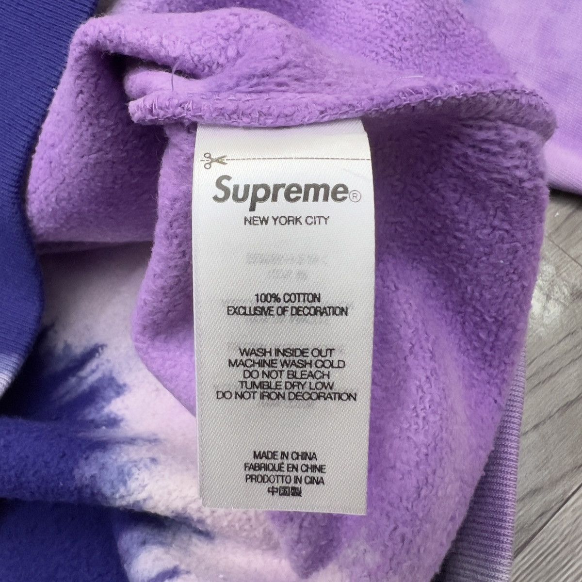 Supreme Supreme Bleached Hooded Sweatshirt Size US L / EU 52-54 / 3 - 5 Thumbnail