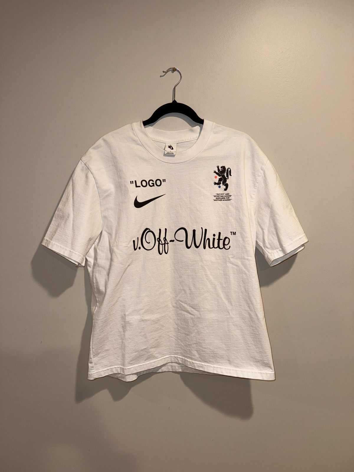 Nike × Off-White Nike Lab x OFF-WHITE Mercurial NRG X Tee Size Medium Size US M / EU 48-50 / 2 - 2 Thumbnail