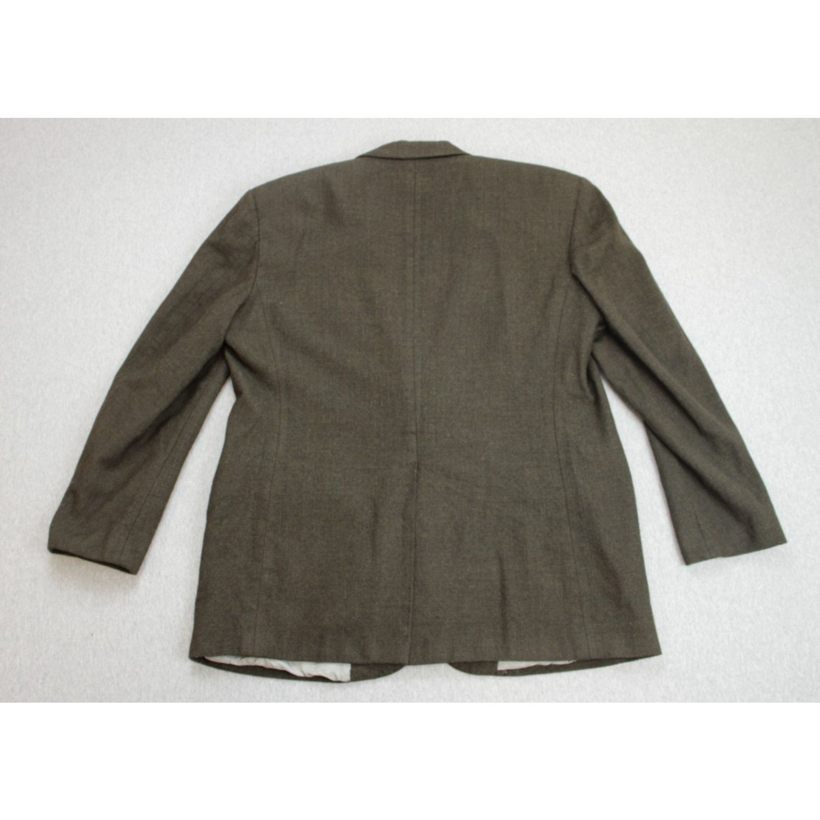 Brooks Brothers Brooks Brothers Blazer Mens 43R Brown 100% Wool Herringbone Size 42R - 3 Thumbnail