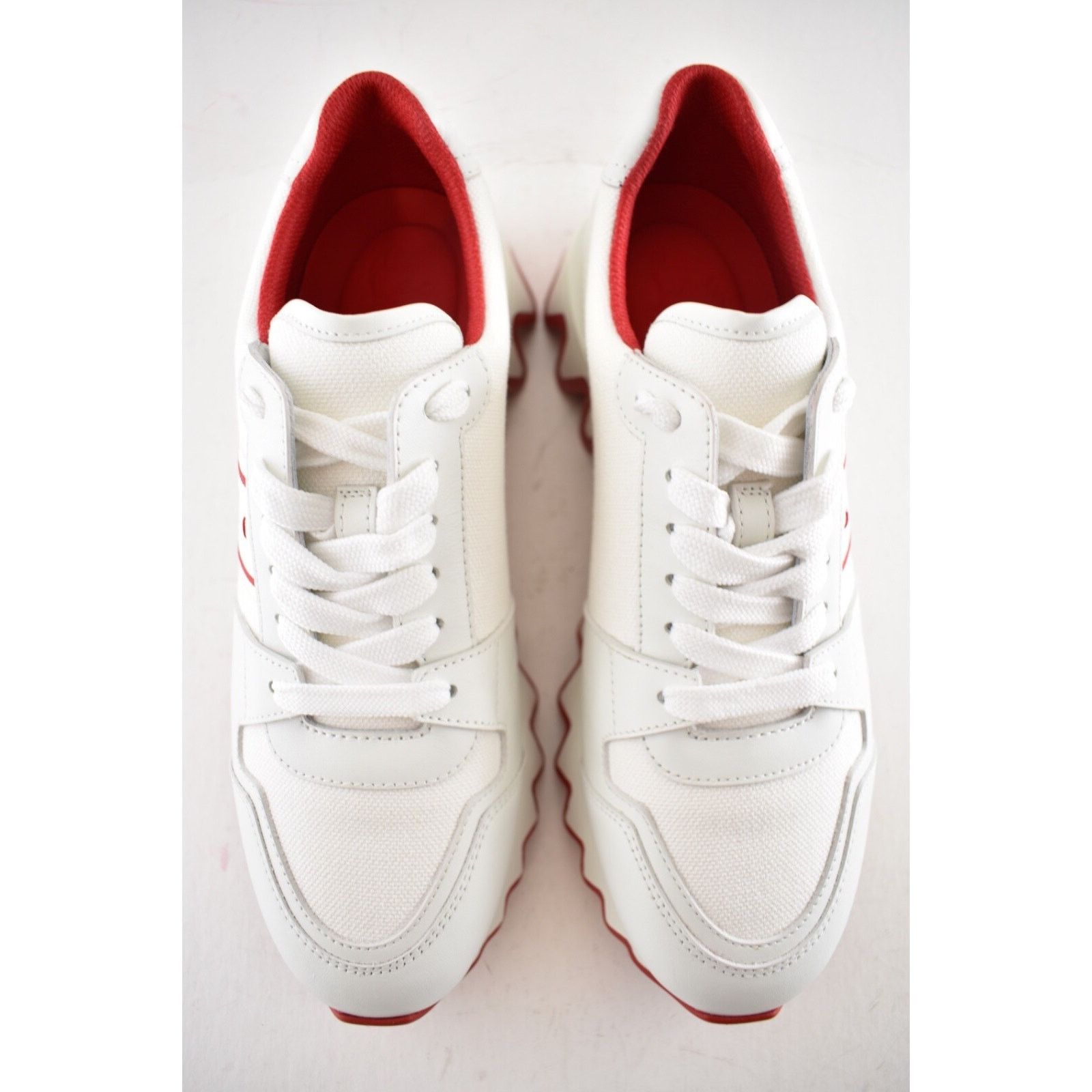 Christian Louboutin Christian Louboutin Flat White Platform Low Top Sneaker 41.5 Size US 11.5 / IT 41.5 - 11 Thumbnail