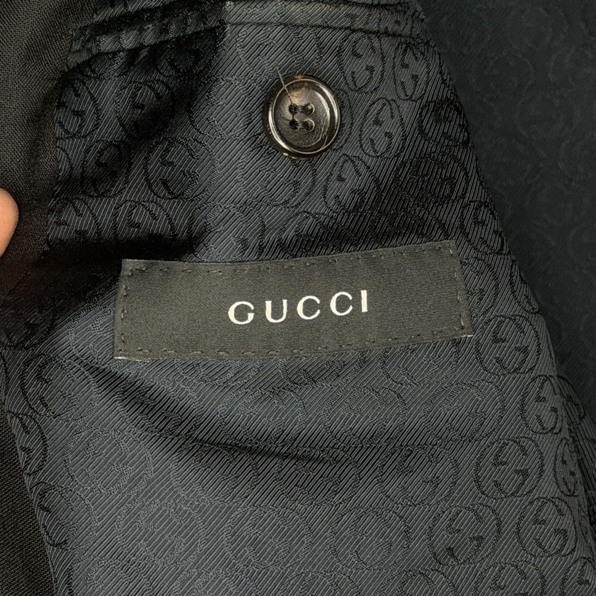 Gucci Gucci Blazer Luxury Tom Ford Black 50R Size 48R - 11 Thumbnail