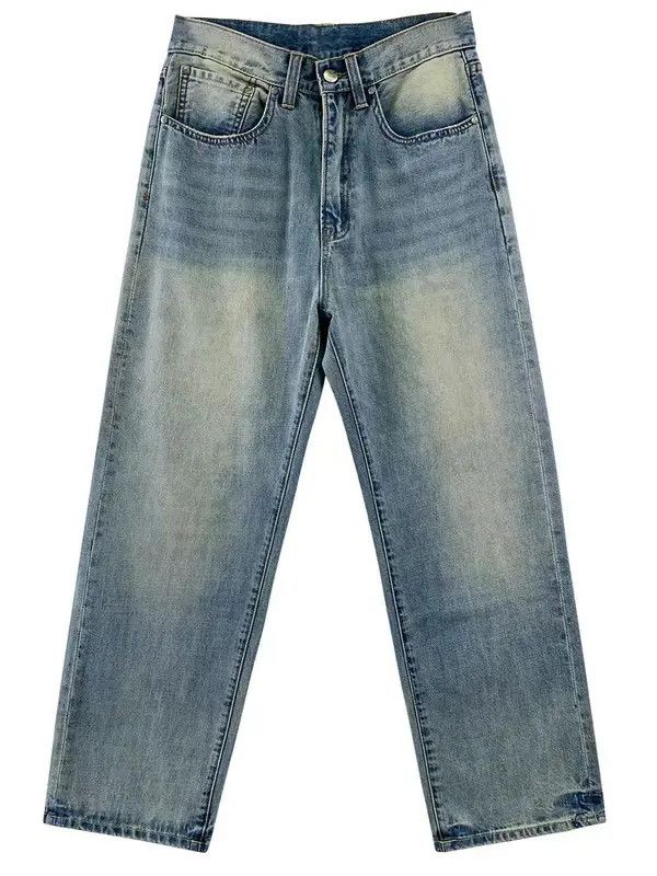 VIBE Vintage Aged Loose Casual Washed Jeans Size US 34 / EU 50 - 5 Thumbnail
