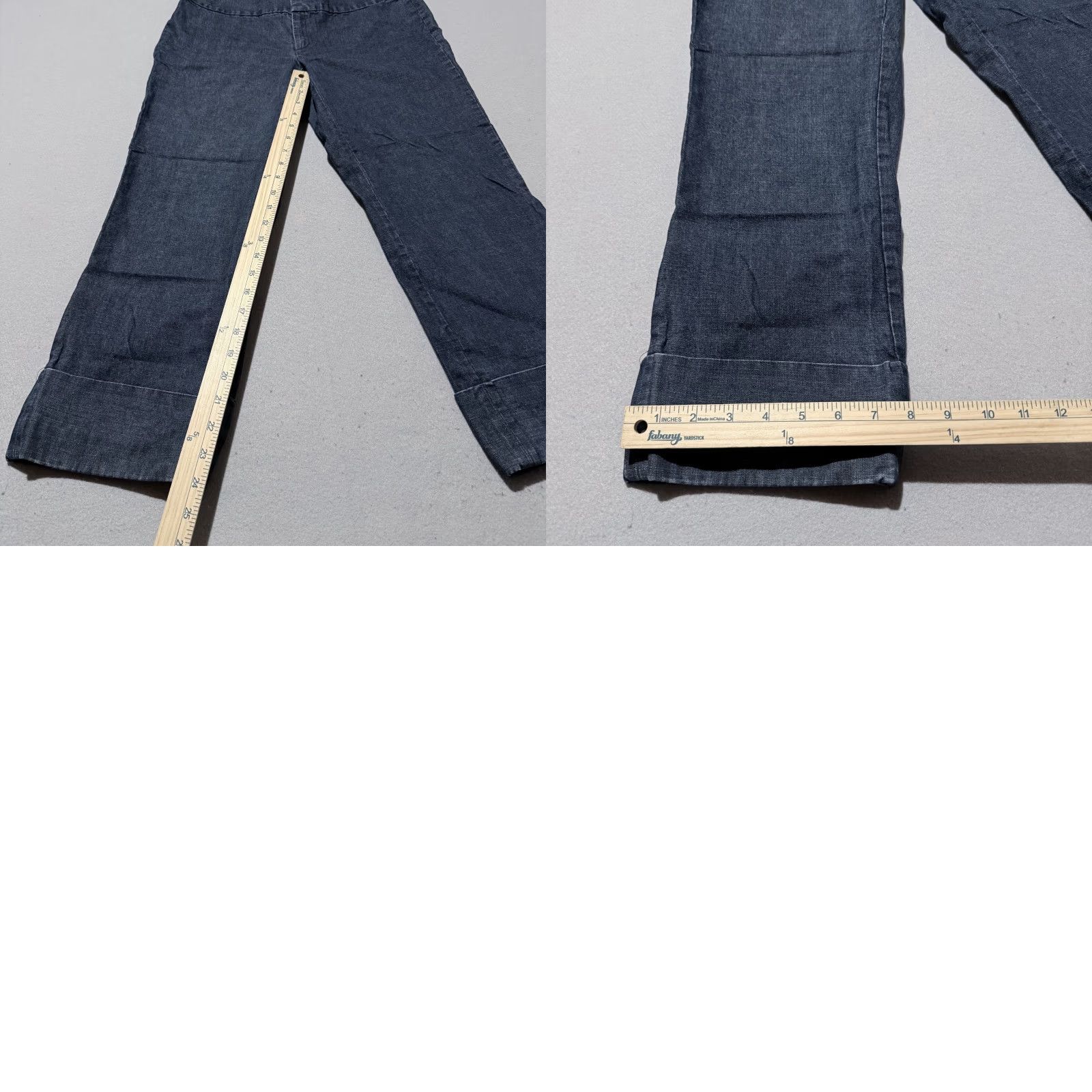 Banana Republic Banana Republic Jeans Women's Blue Crop Cuffed Zip Fly Martin Fit 10 Denim"} Size 32" / US 10 / IT 46 - 9 Thumbnail