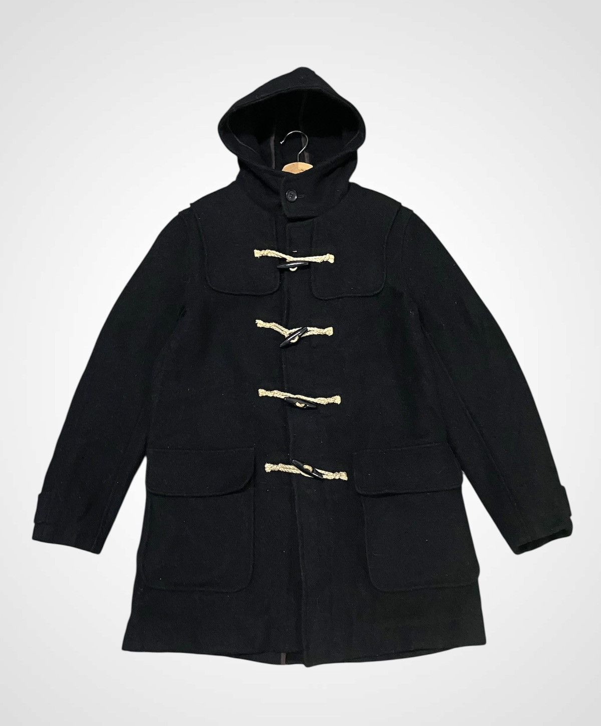 Issey Miyake Tete Homme by Issey Miyake Wool Duffle Jacket Size US L / EU 52-54 / 3 - 1 Thumbnail