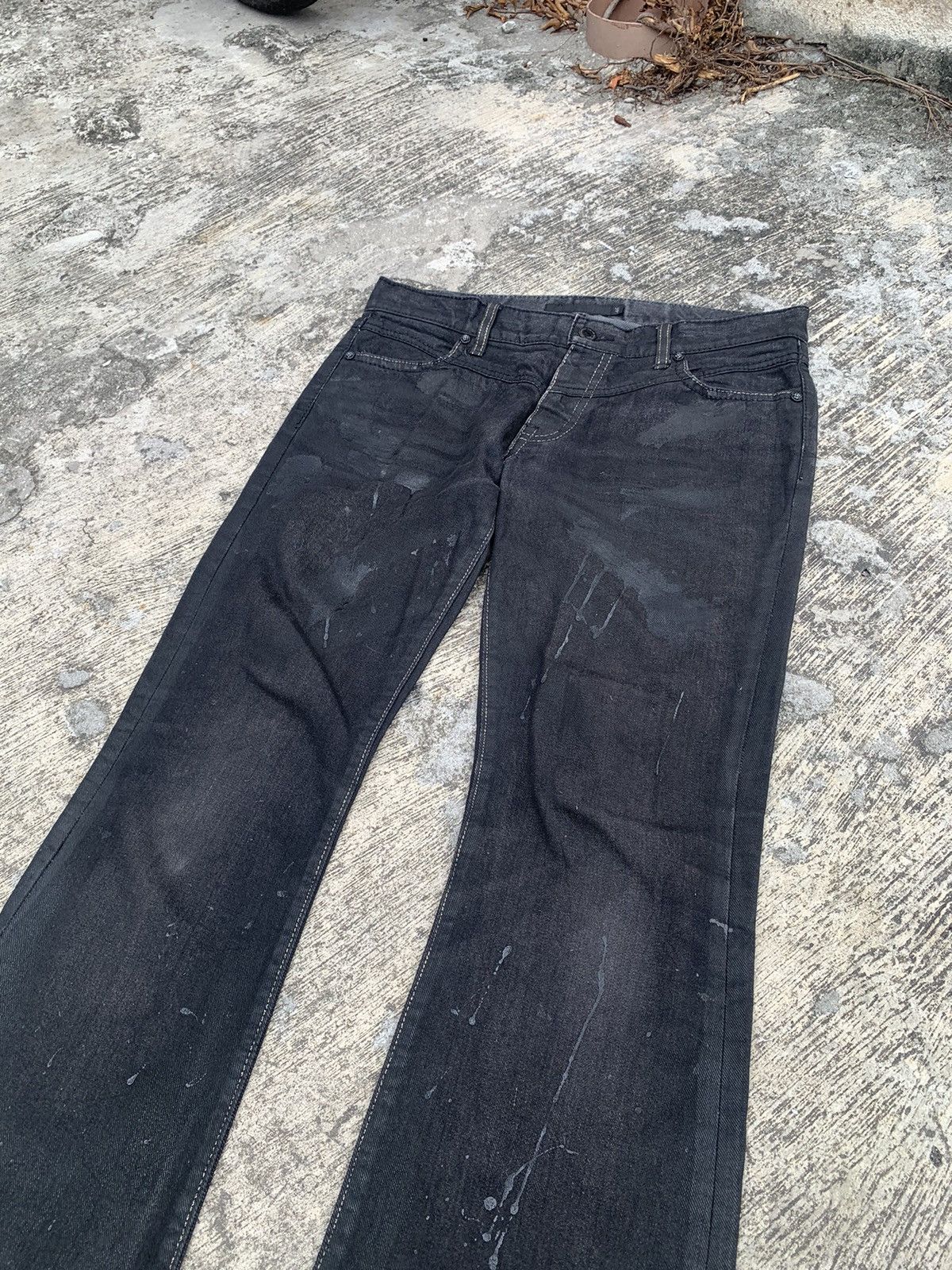 GOSTAR DE FUGA Flared Gostar de fuga waxed jeans Size 33" - 8 Thumbnail