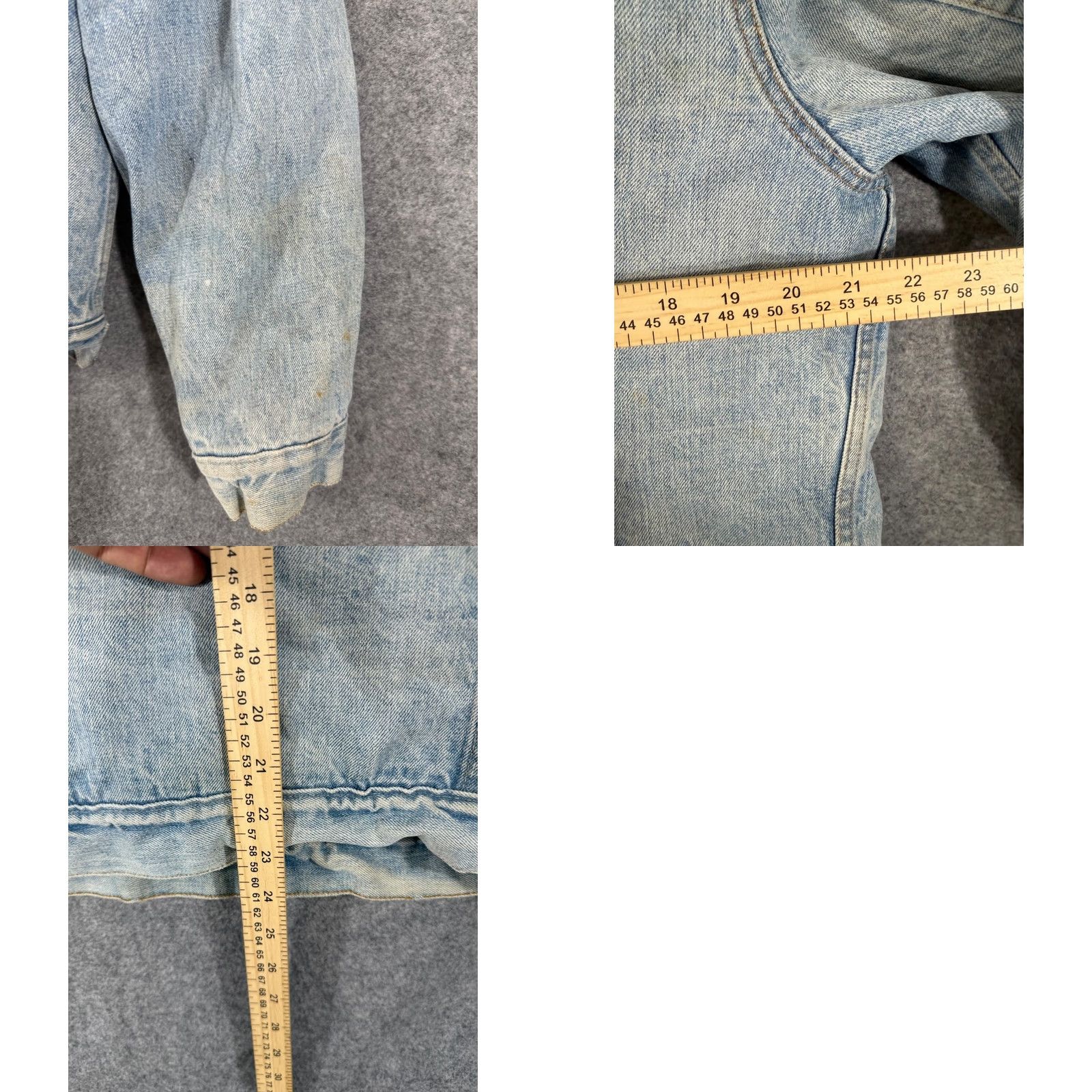 Levi's VINTAGE Levi’s Trucker Jacket Mens S Blue Denim Sherpa Fleece Weathered 1980s Button Front Regular Size S Mens Jacket Blue 80s Outdoor Weathered Size US S / EU 44-46 / 1 - 10 Thumbnail