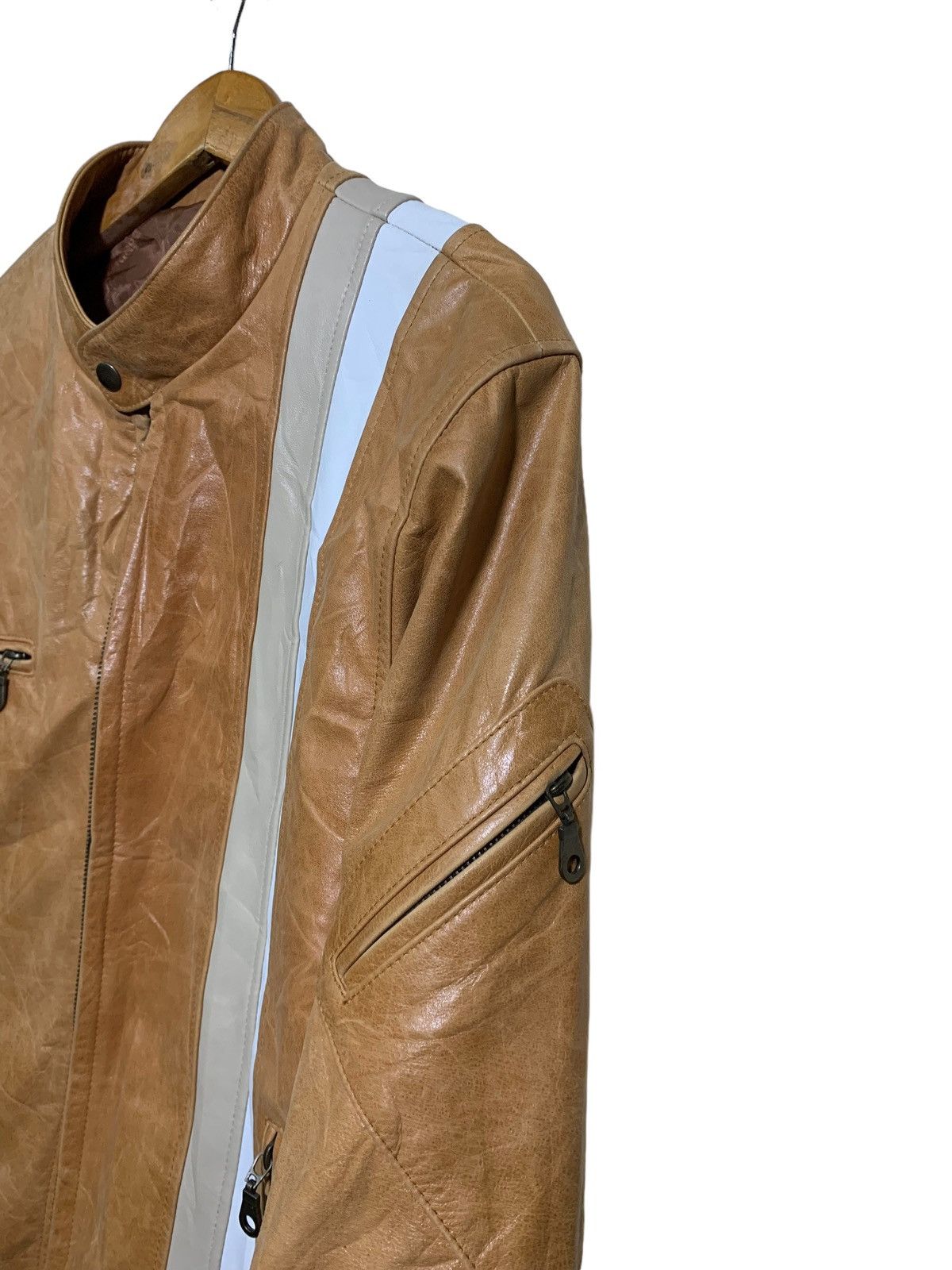 Genuine Leather 🔥RICHWOOD LEATHER JACKETS CAFERACER Size US M / EU 48-50 / 2 - 5 Thumbnail