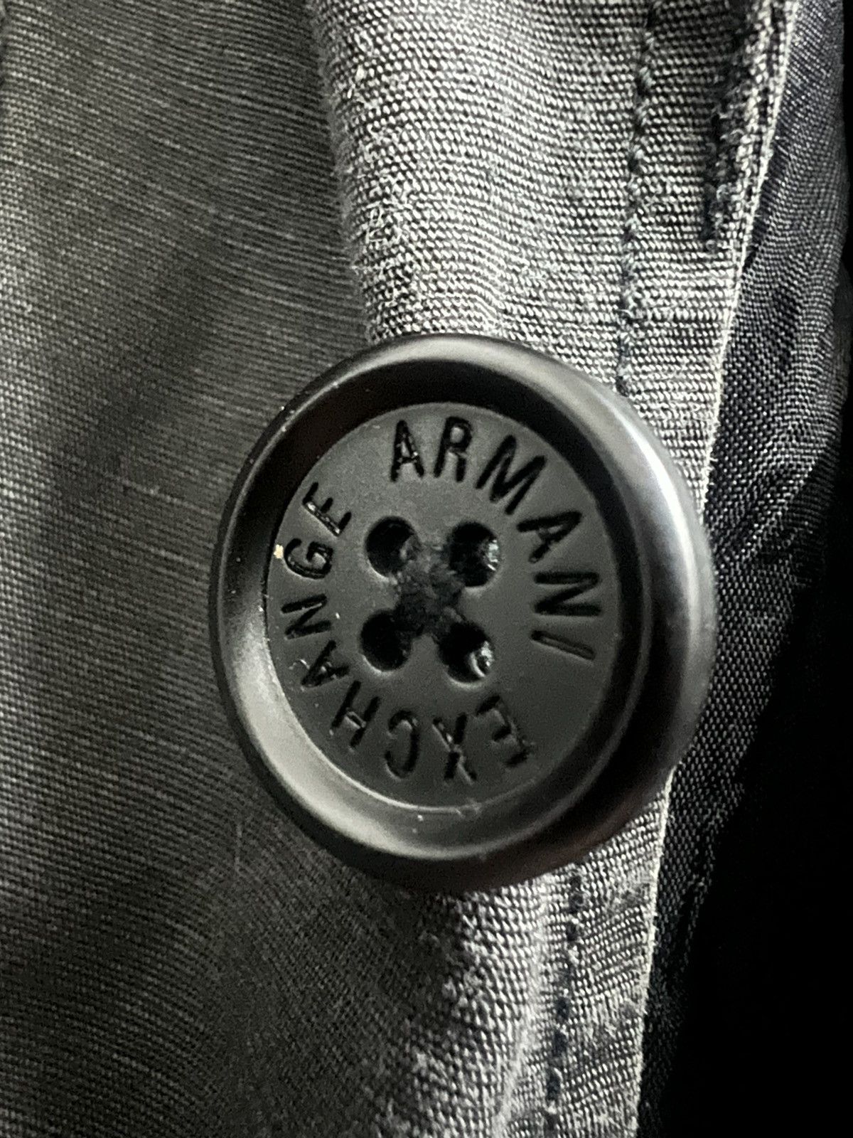 Armani Exchange × Vintage Armani Exchange jacket button up faded Size US M / EU 48-50 / 2 - 8 Thumbnail