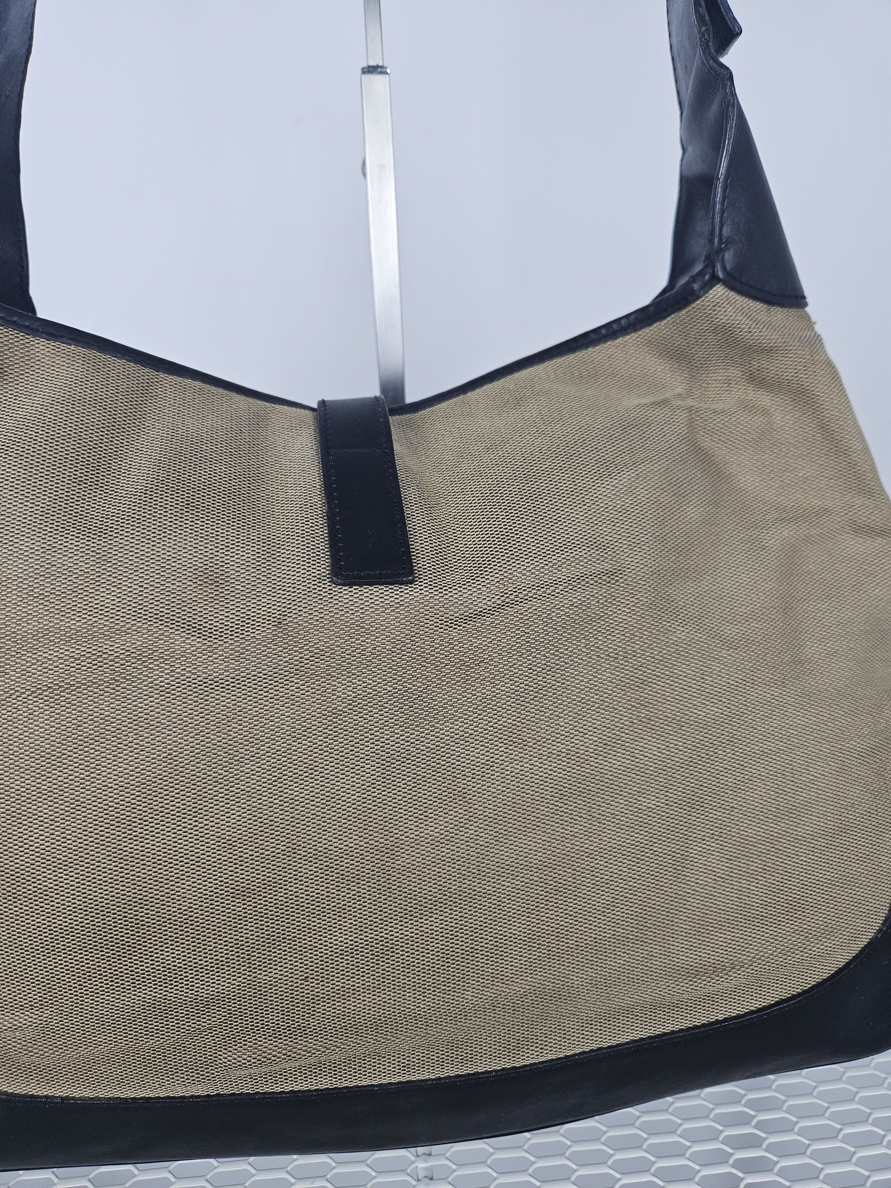 Gucci Vintage y2k Gucci Jackie canvas and leather hobo handbag Size ONE SIZE - 17 Thumbnail