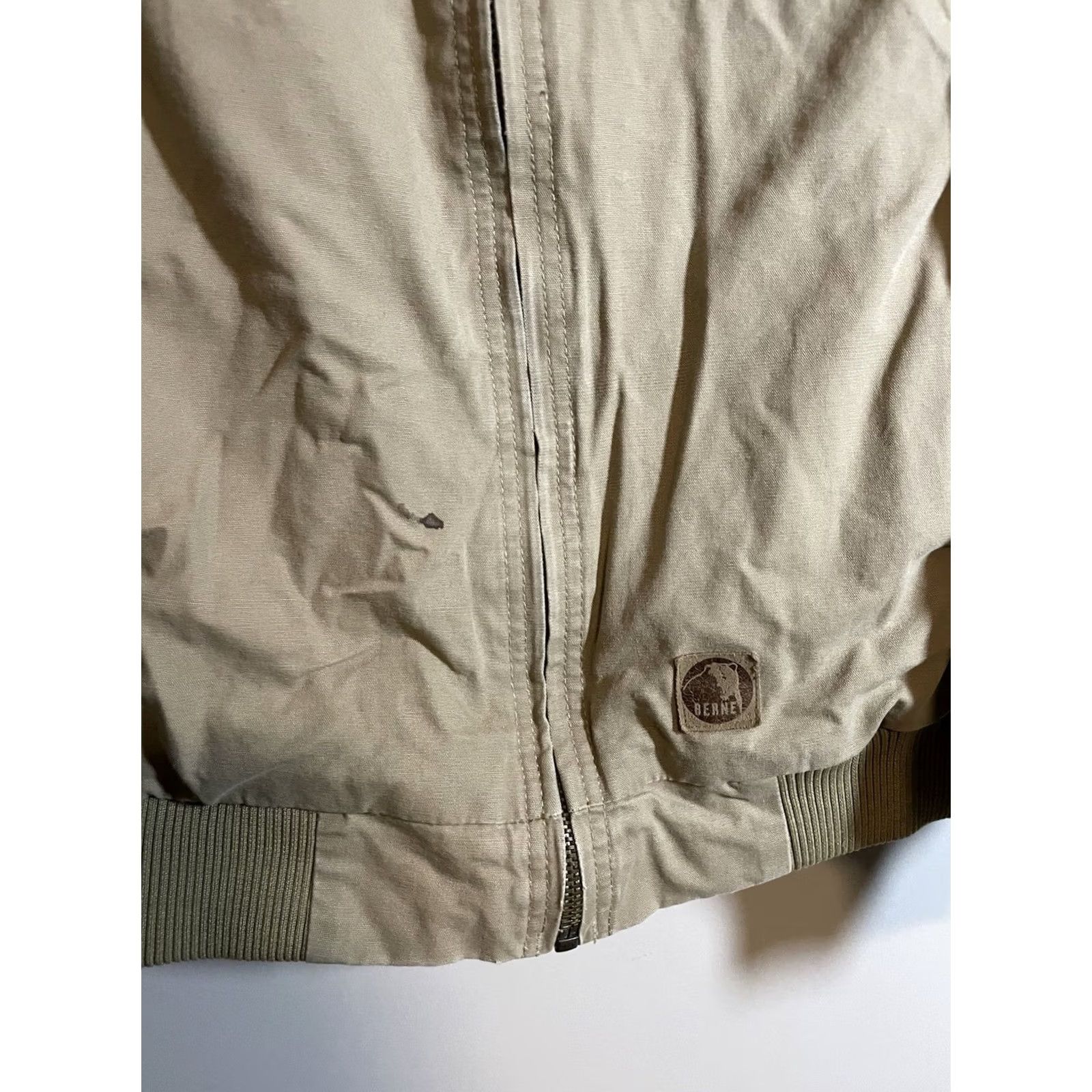 Vintage VINTAGE Berne Canvas Workwear Jacket Mens L Beige Bomber Collar Size US L / EU 52-54 / 3 - 5 Thumbnail