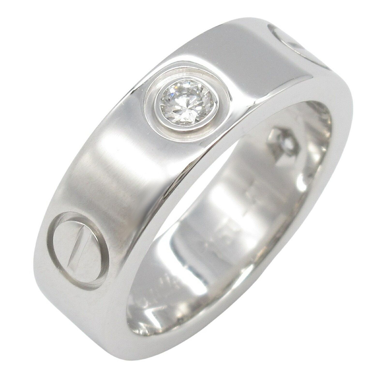Cartier Cartier Cartier Love Ring Au750 Diamond Ring Size 6.5 Metal Ring B4032547 Size ONE SIZE - 1 Thumbnail