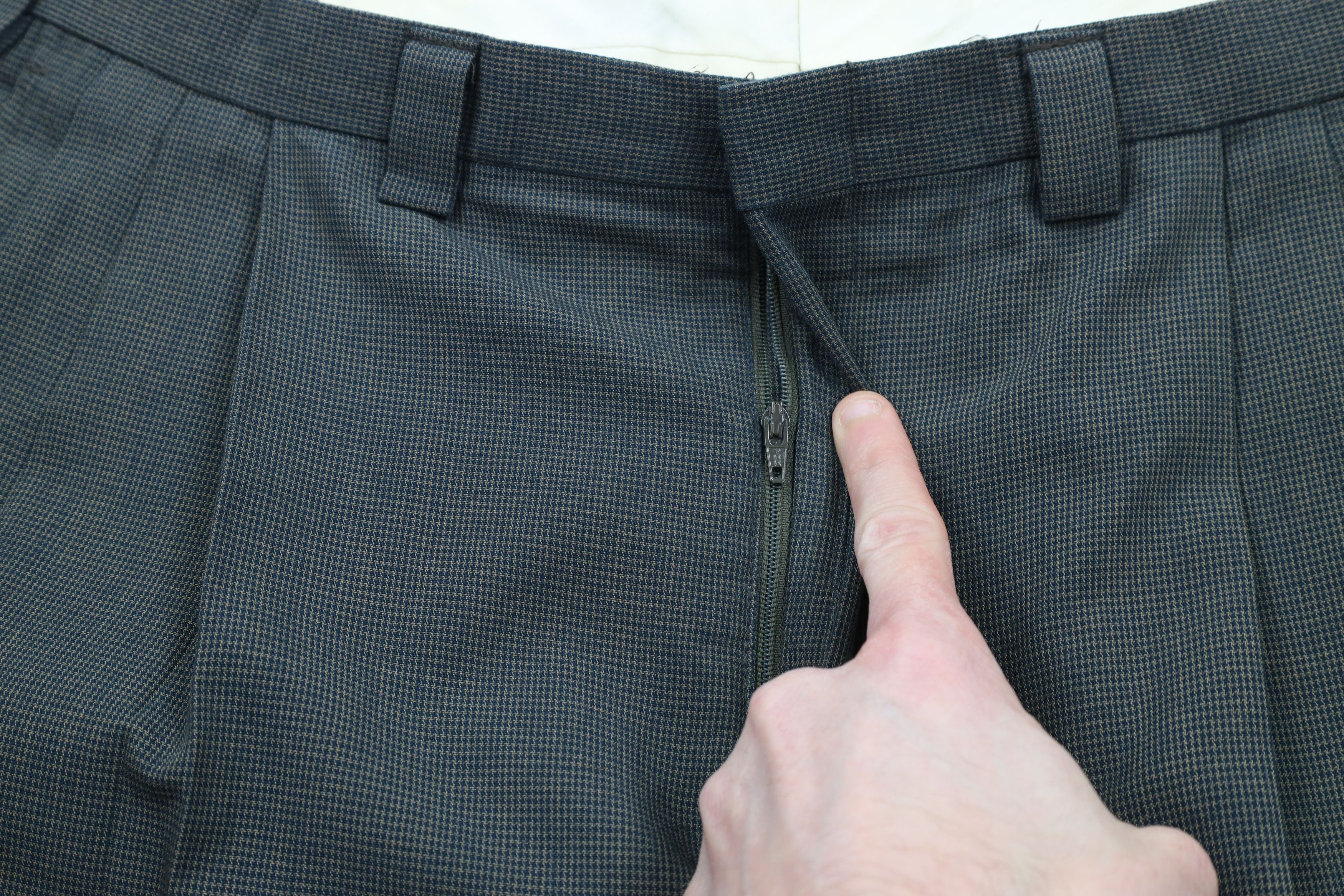 Vintage Vintage 90s Streetwear Wide Leg Houndstooth Chino Pants USA Size US 34 / EU 50 - 5 Thumbnail