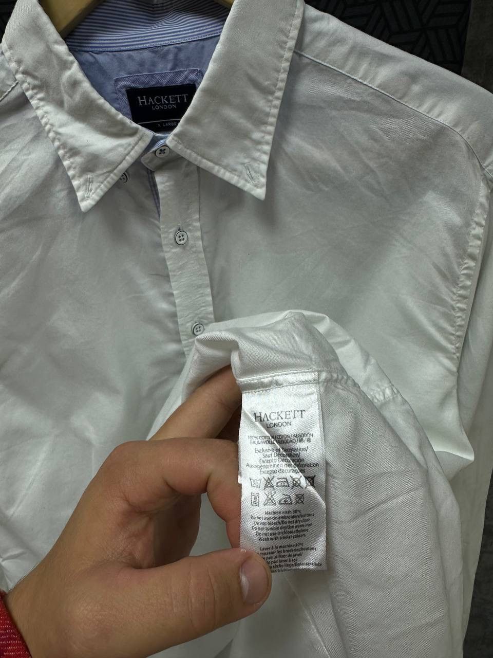 Hackett × Vintage Vintage Hackett London White Mens Shirt Size US XL / EU 56 / 4 - 11 Thumbnail