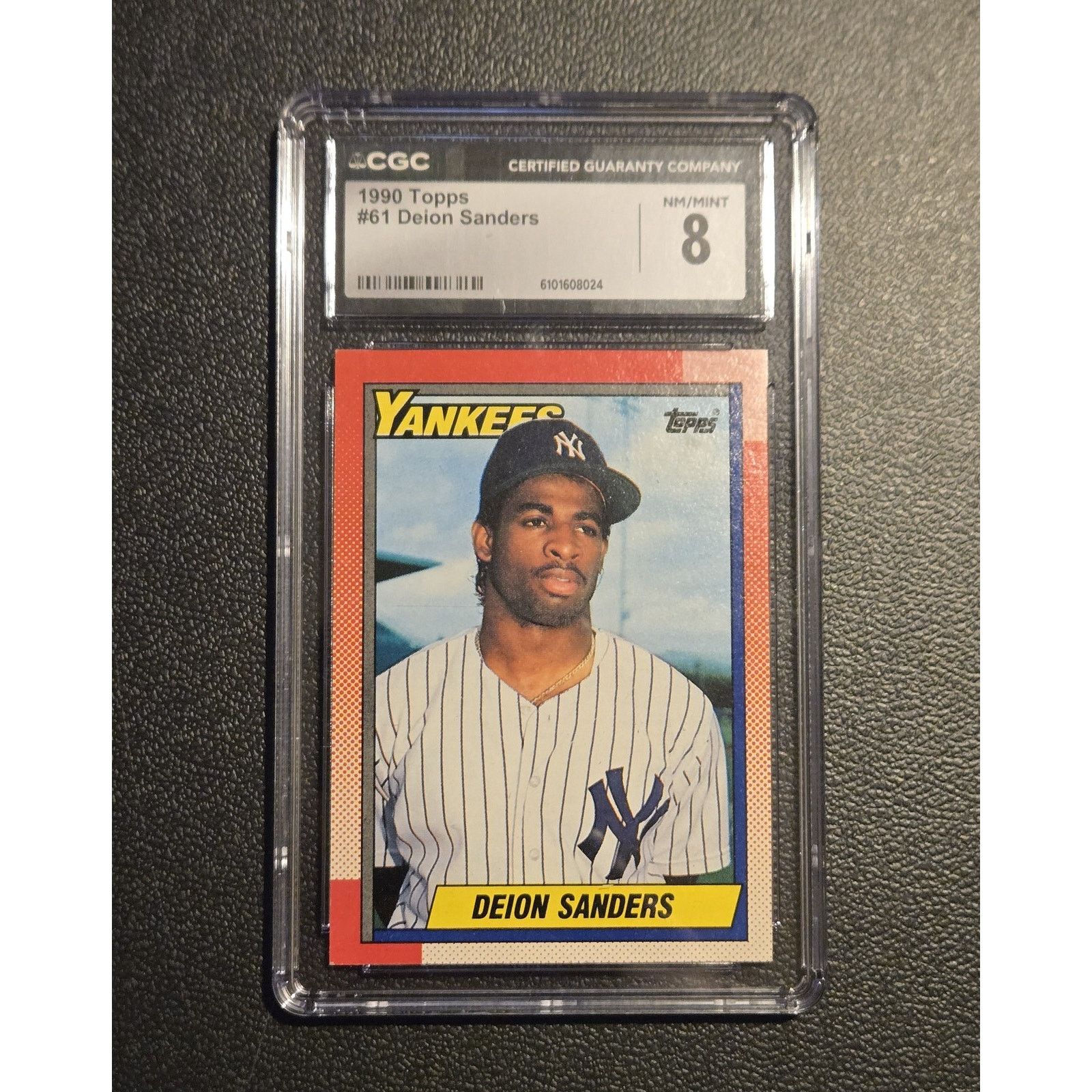 Other 1990 Topps #61 Deion Sanders RC CGC 8 Size ONE SIZE - 1 Thumbnail