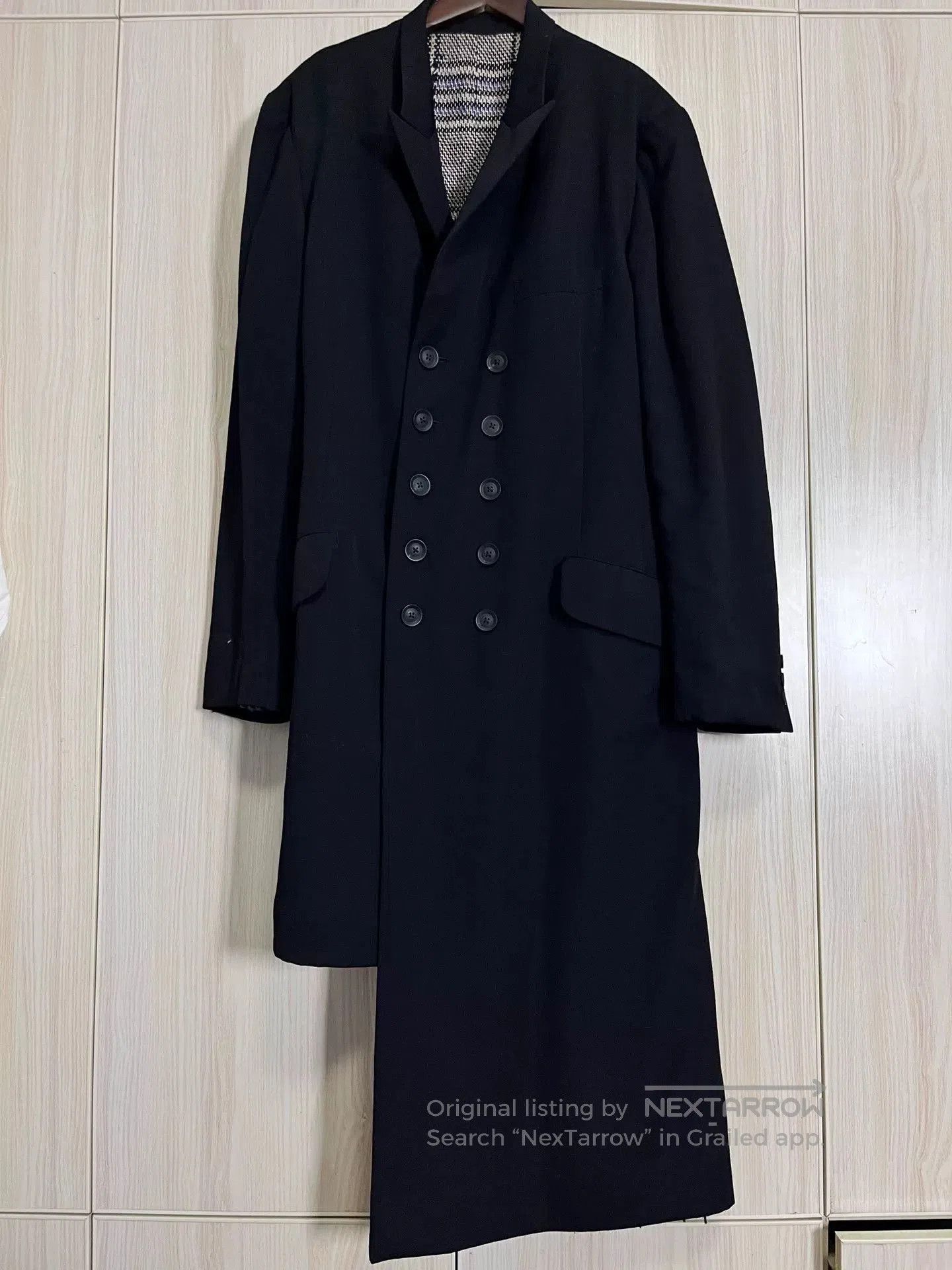Yohji Yamamoto Yohji Yamamoto Double-Breasted Coat. Size XL / US 12-14 / IT 48-50 - 3 Thumbnail