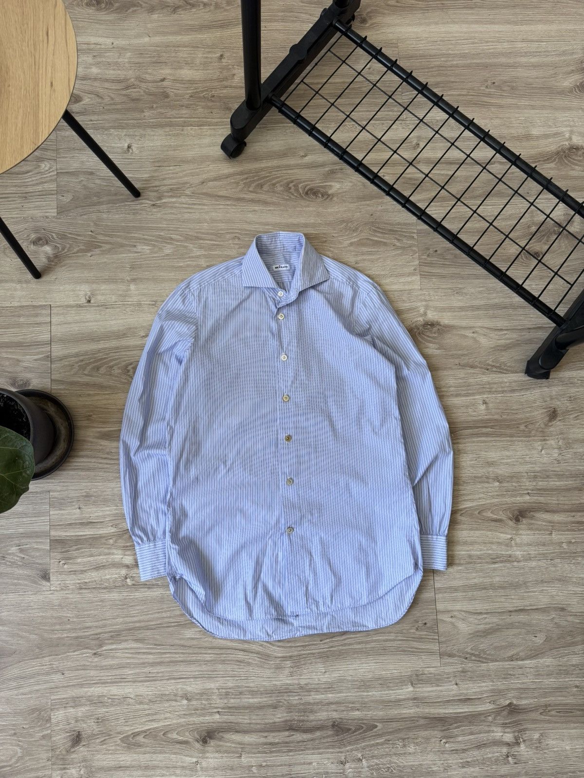 Kiton Kiton Striped Button Up Shirt Size US L / EU 52-54 / 3 - 1 Thumbnail