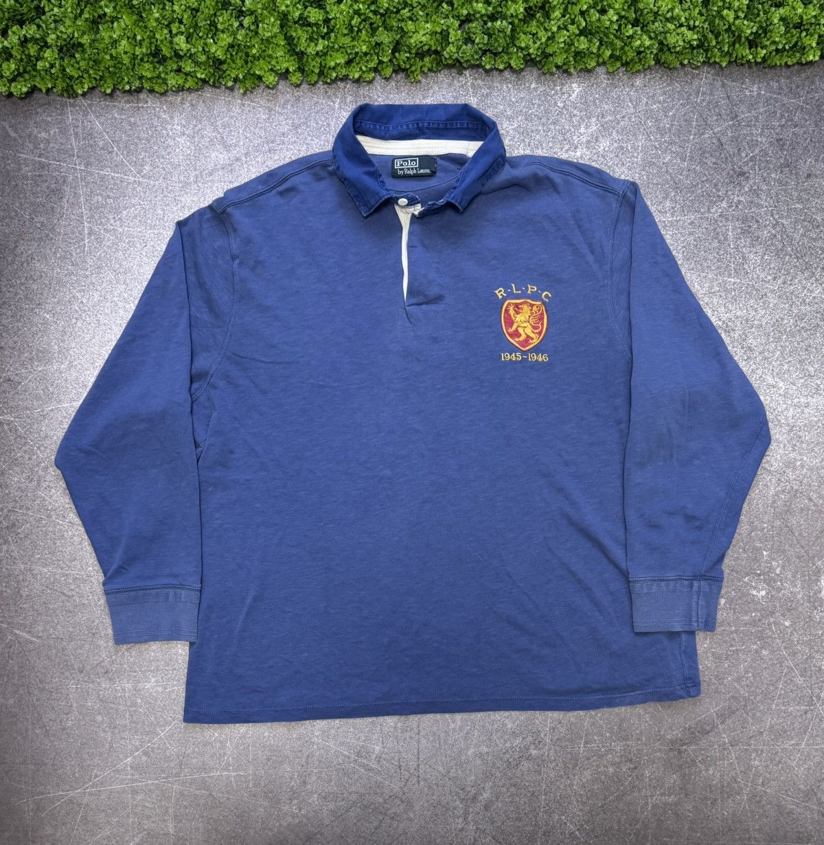 Polo Ralph Lauren Vintage 90s Polo Ralph Lauren 1945-46 Rugby Sweatshirt y2k Size US XXL / EU 58 / 5 - 1 Thumbnail