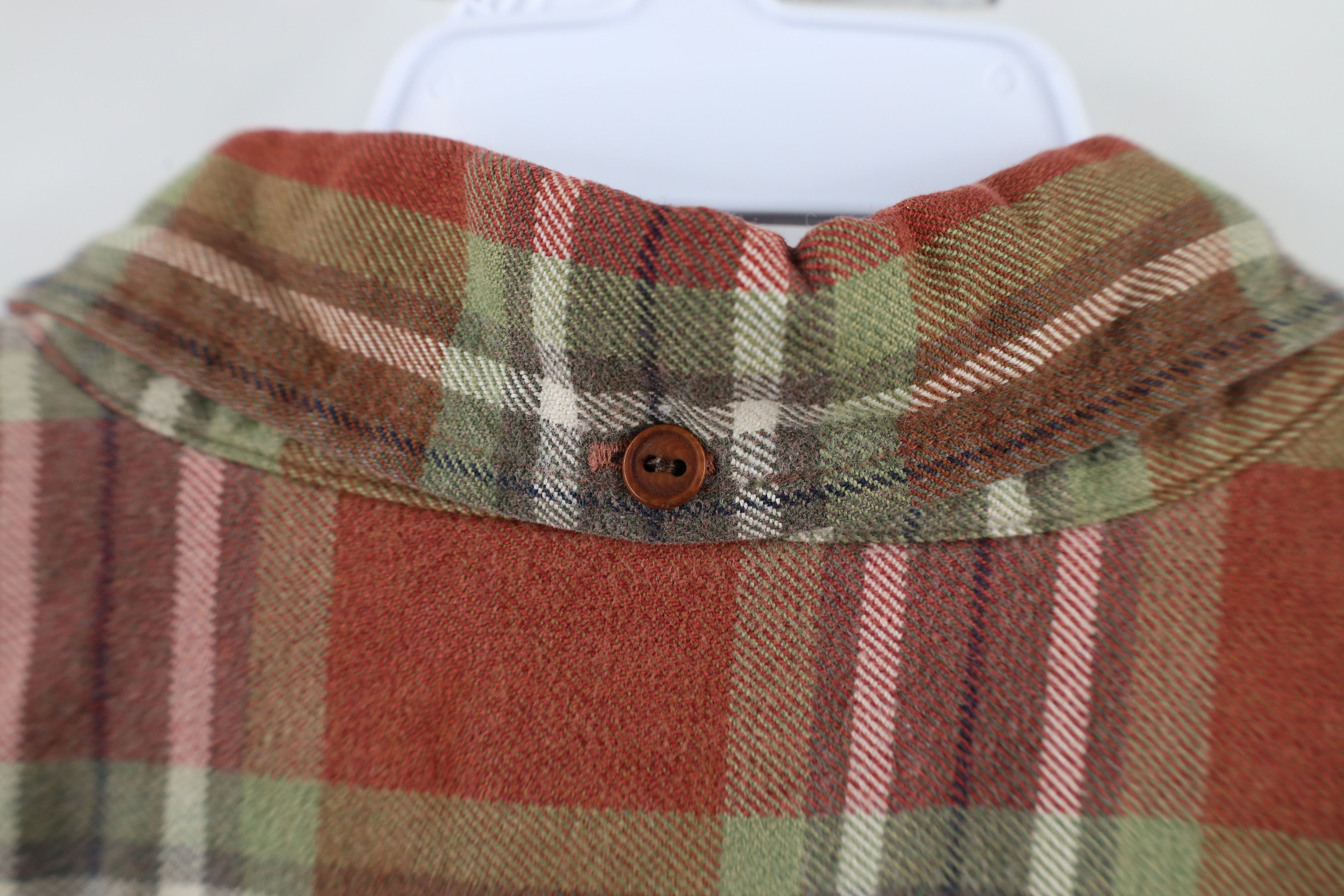 Lands' End × Vintage Vintage 90s Lands End Flannel Button Down Shirt Plaid Size US XXL / EU 58 / 5 - 11 Thumbnail
