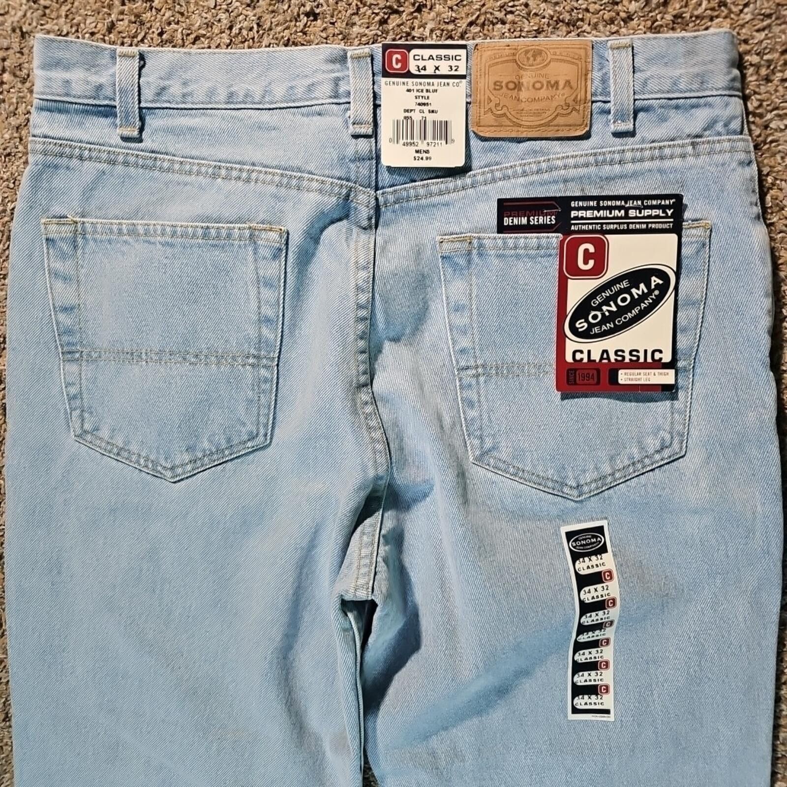 Sonoma VINTAGE Sonoma Jeans 34x32 Deadstock Classic Fit Y2K NWT Size US 34 / EU 50 - 5 Thumbnail