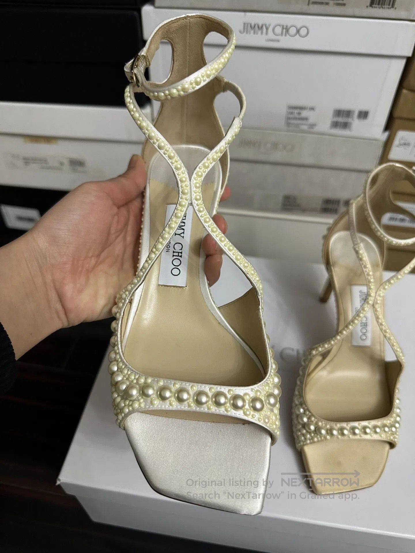 Jimmy Choo Jimmy Choo Pearl High Heels. Size US 7 / IT 37 - 2 Thumbnail
