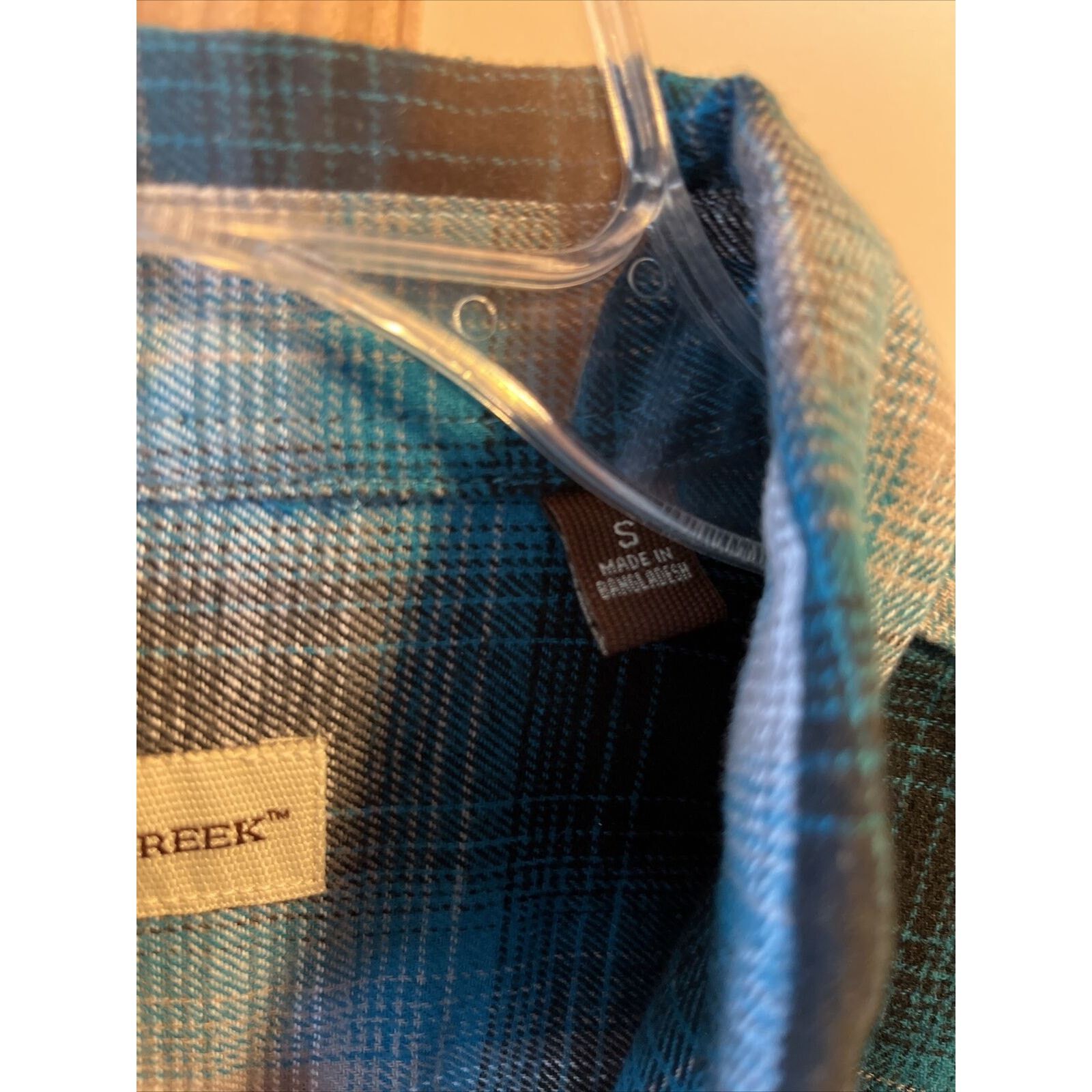 Other Hobbs Creek Mens S Blue Plaid LS Button Cotton Flannel Shirt Size US S / EU 44-46 / 1 - 3 Thumbnail