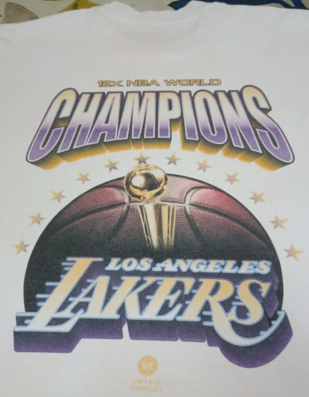 NBA × Pro Player Vintage 90s LA Lakers 12x NBA World Champions T-shirt Size US L / EU 52-54 / 3 - 16 Thumbnail