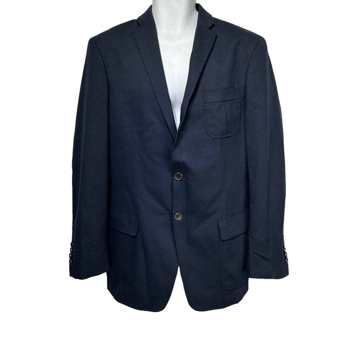 Hart Schaffner Marx hart schaffner marx blue 2 button wool blazer Size ...