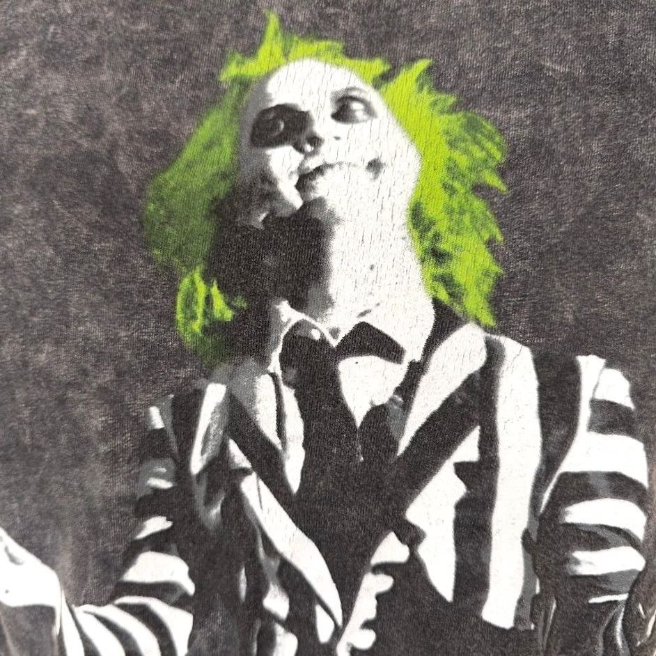 Burton Beetlejuice T Shirt Mens Size Small Gray Tim Burton Its Showtime Mens Size US S / EU 44-46 / 1 - 3 Thumbnail