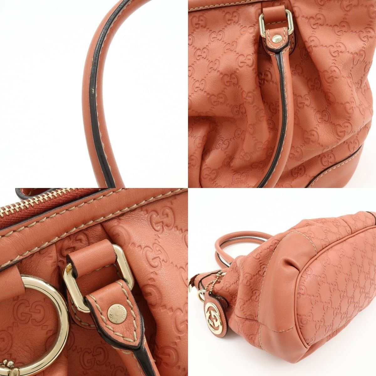 Gucci Gucci Guccissima Interlocking G Shoulder Bag Calfskin Pink Size ONE SIZE - 4 Thumbnail