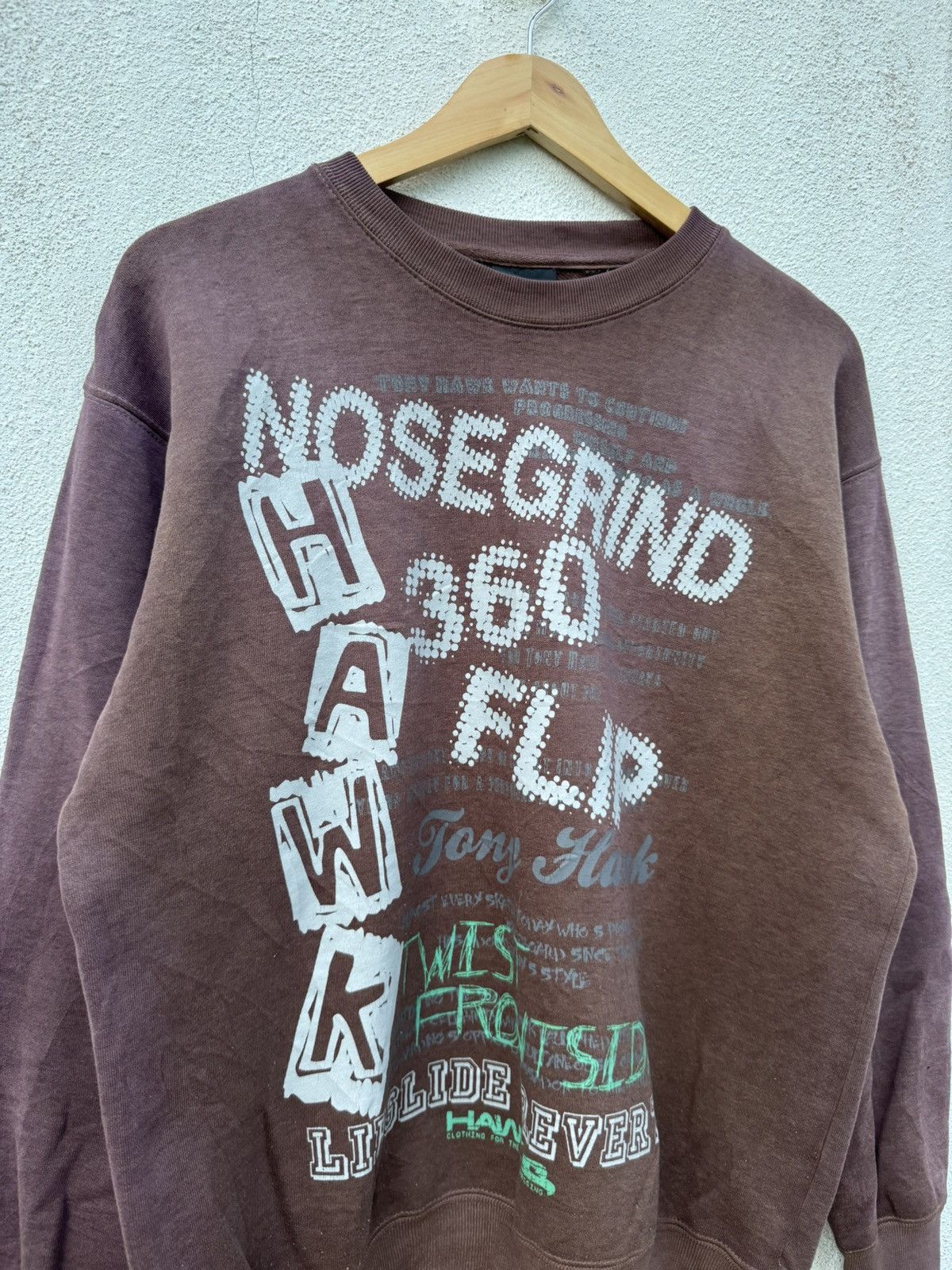 Tony Hawk Distressed Sun Faded 2000s Archive Tony Hawk Skate Size US L / EU 52-54 / 3 - 2 Thumbnail