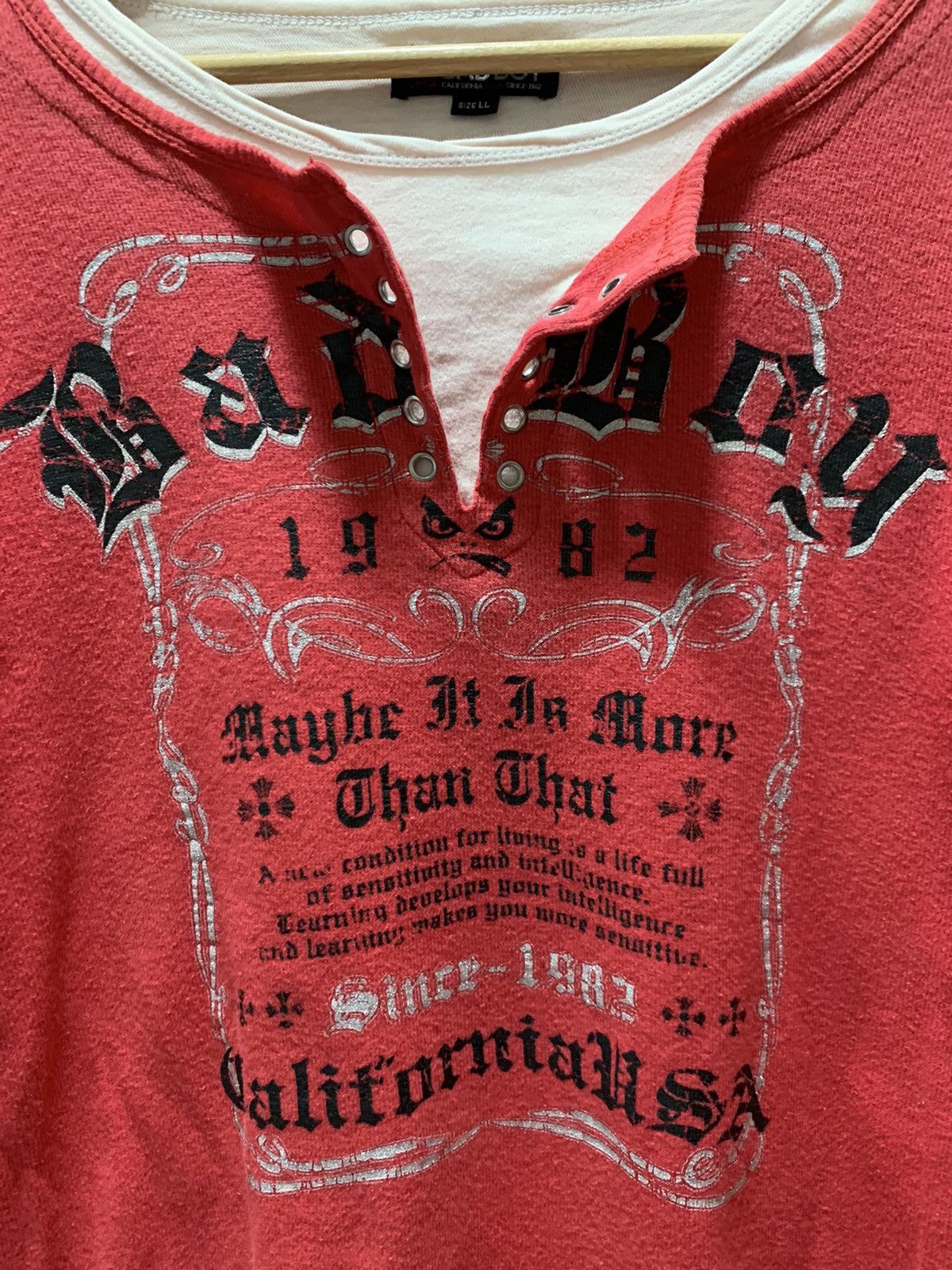 Japanese Brand Badboy Seditionaries Poem Cyber Gothic Punk DoubleLayer Size US XXL / EU 58 / 5 - 2 Thumbnail