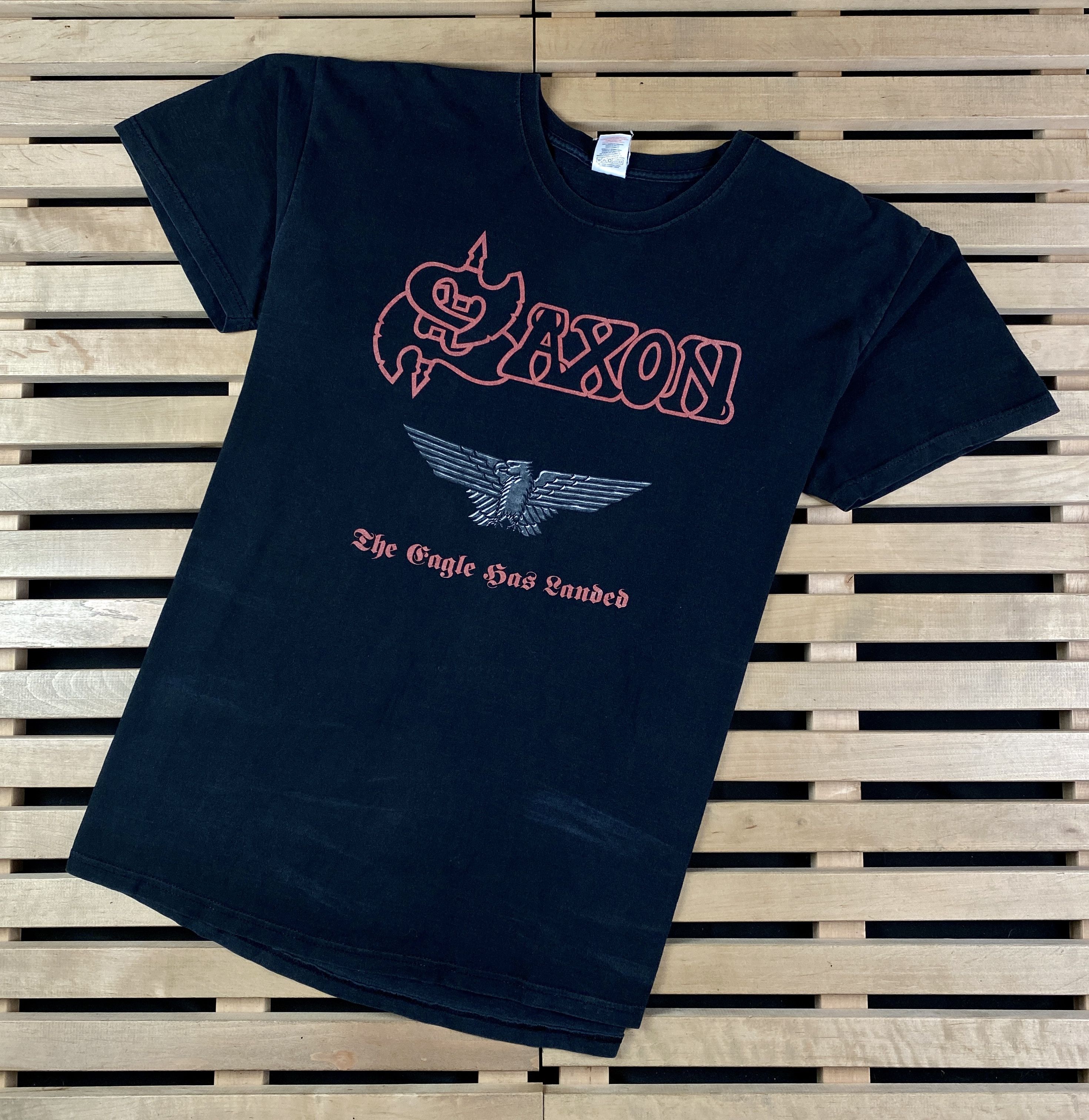 Band Tees × Vintage Mens T-Shirt Saxon Eagle Vintage Size XL Size US XL / EU 56 / 4 - 1 Thumbnail