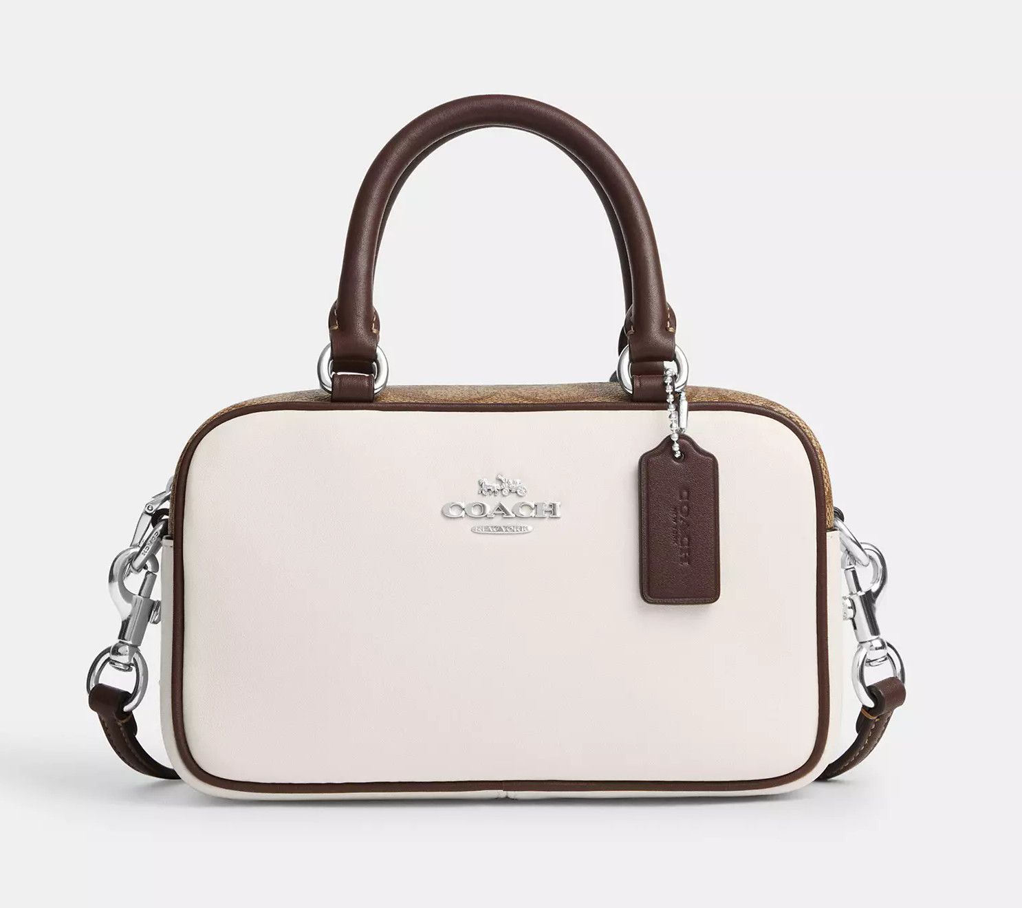 Coach Satchel Crossbody In Signature Colorblock CV704 Size ONE SIZE - 8 Thumbnail