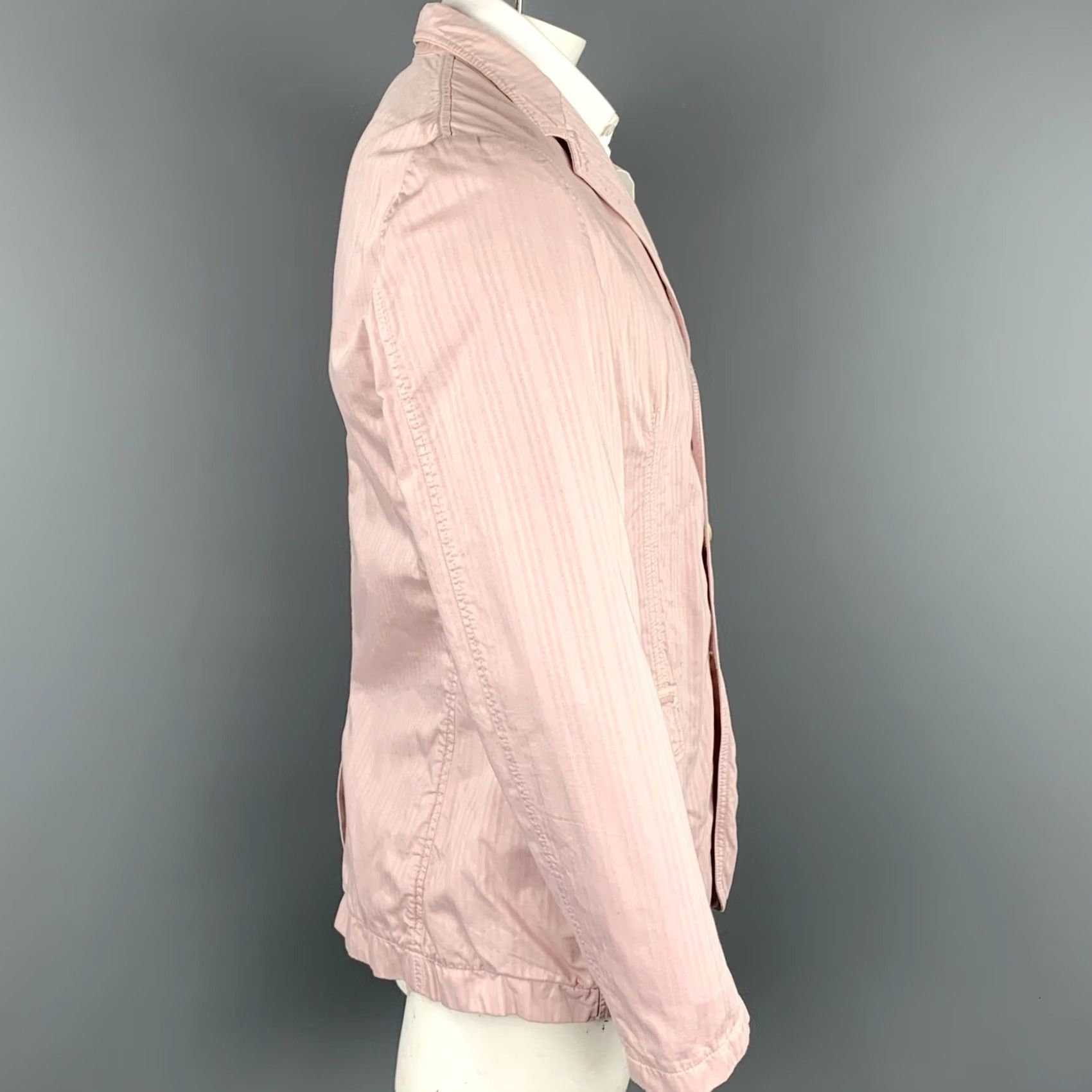 Dolce & Gabbana D&G by DOLCE & GABBANA Rose Stripe Cotton Notch Lapel Sport Coat Jacket 42 Men Size US XS / EU 42 / 0 - 3 Thumbnail