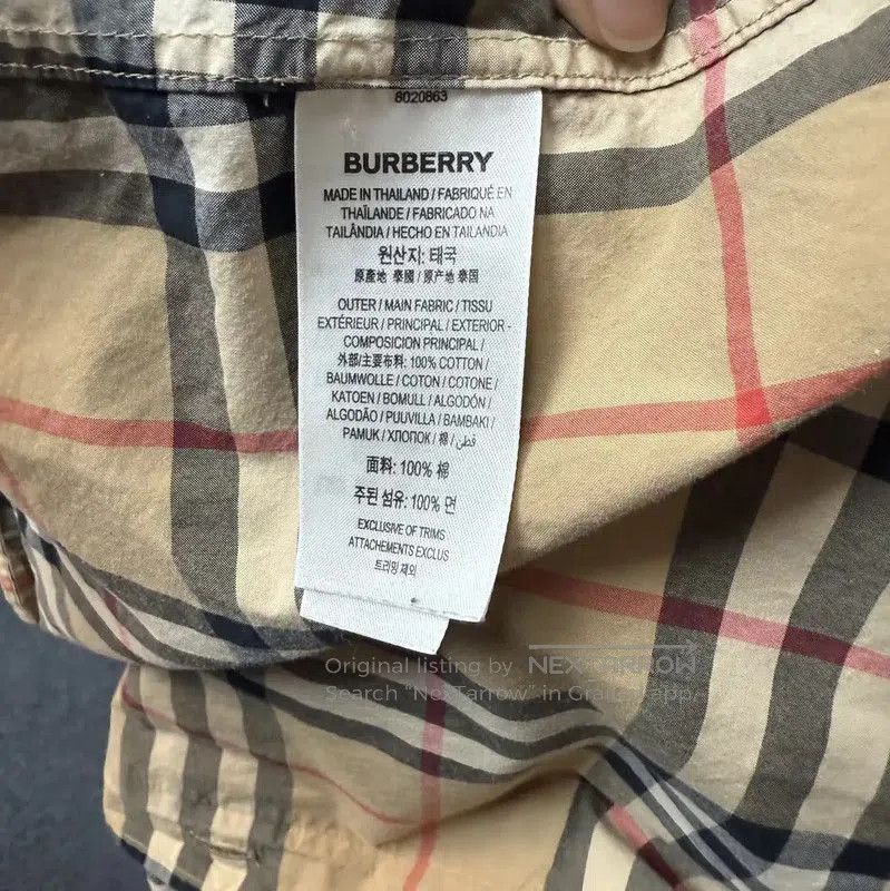 Burberry Burberry Color-Blocked Cotton Women's Shirt. Size XL / US 12-14 / IT 48-50 - 4 Thumbnail