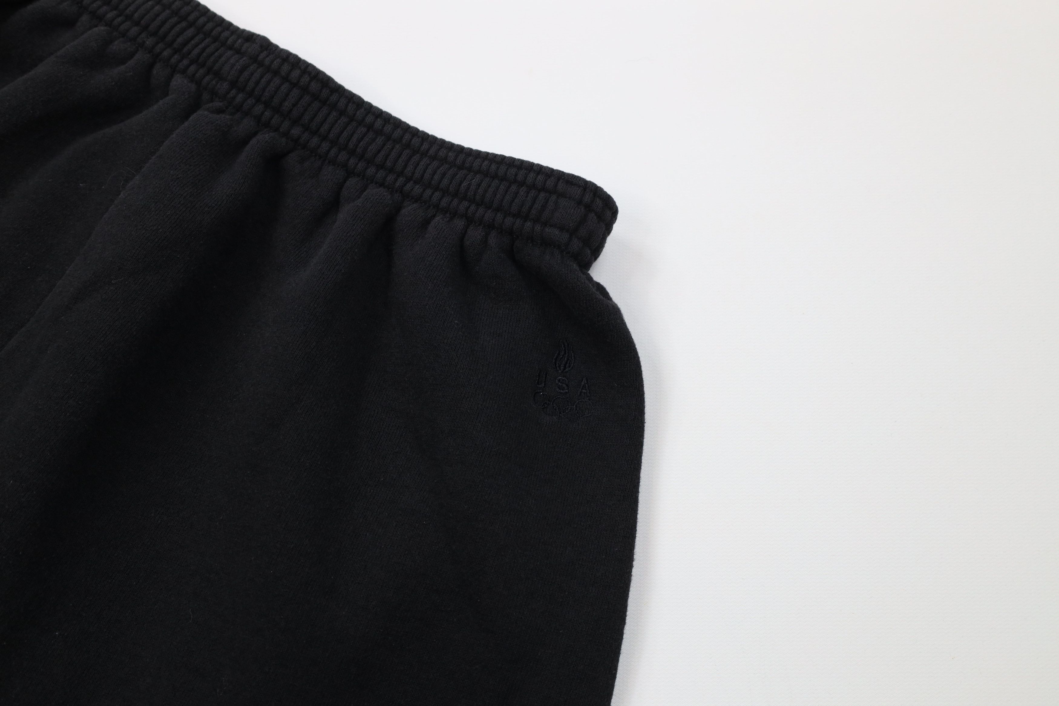 Vintage Vintage 90s USA Olympics Blank Sweatpants Joggers Black USA Size 28" / US 6 / IT 42 - 6 Thumbnail