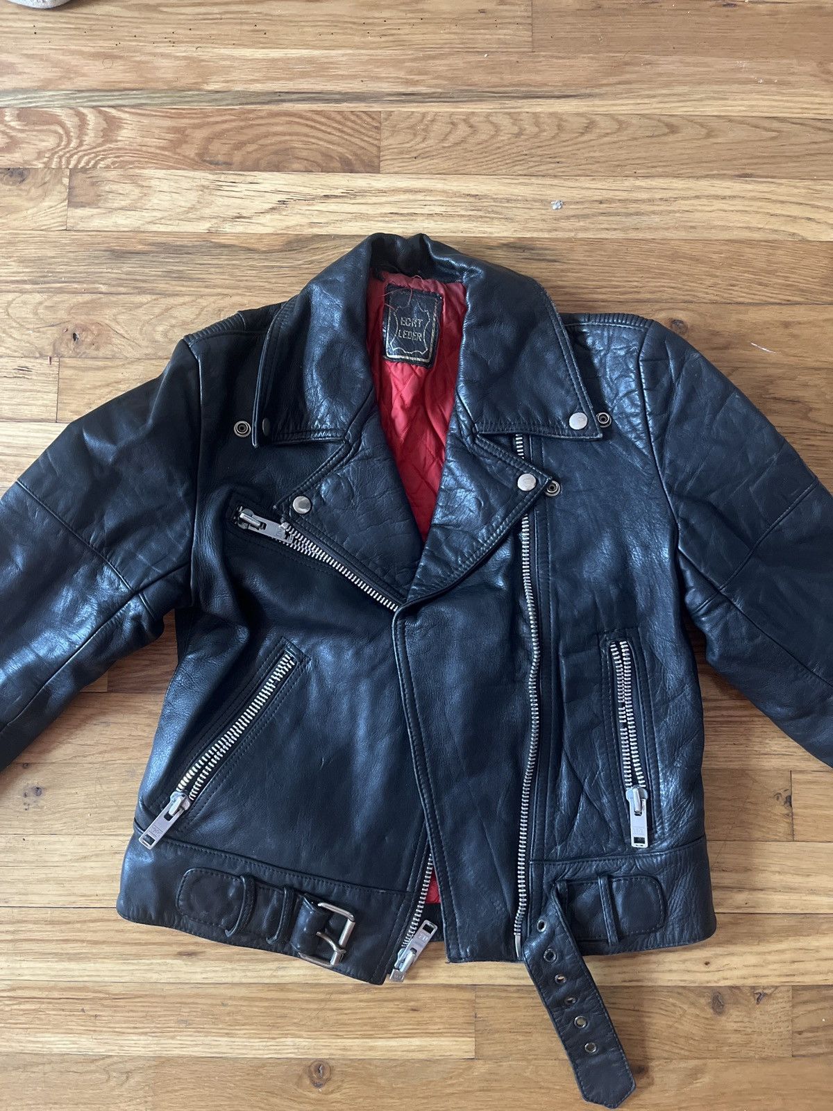 Other Echt Leder German Leather Moto Jacket Size US XS / EU 42 / 0 - 1 Thumbnail