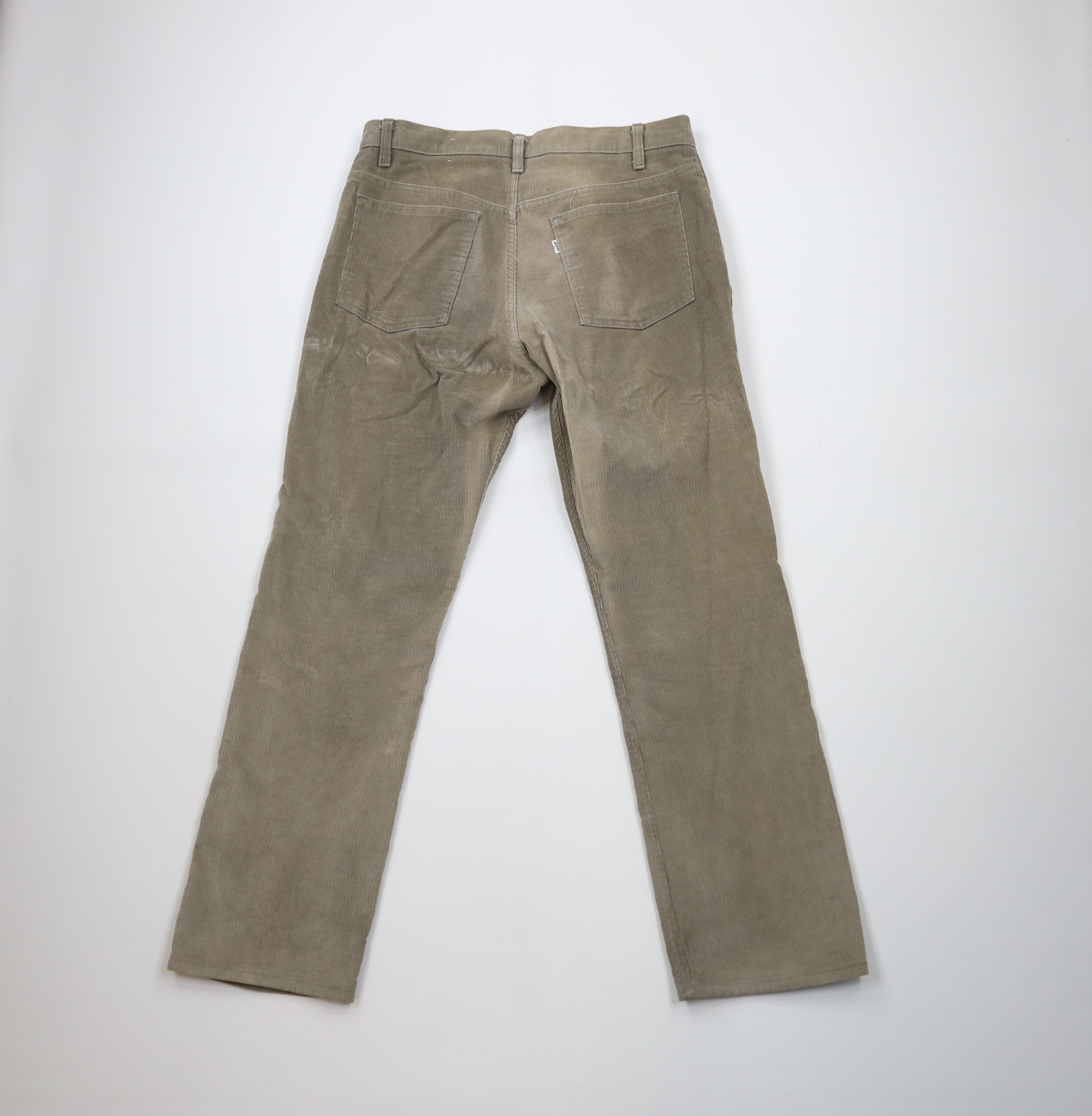 Levi's × Vintage Vintage 80s Levis Flared Corduroy Chino Pants Gray USA Size US 34 / EU 50 - 10 Thumbnail
