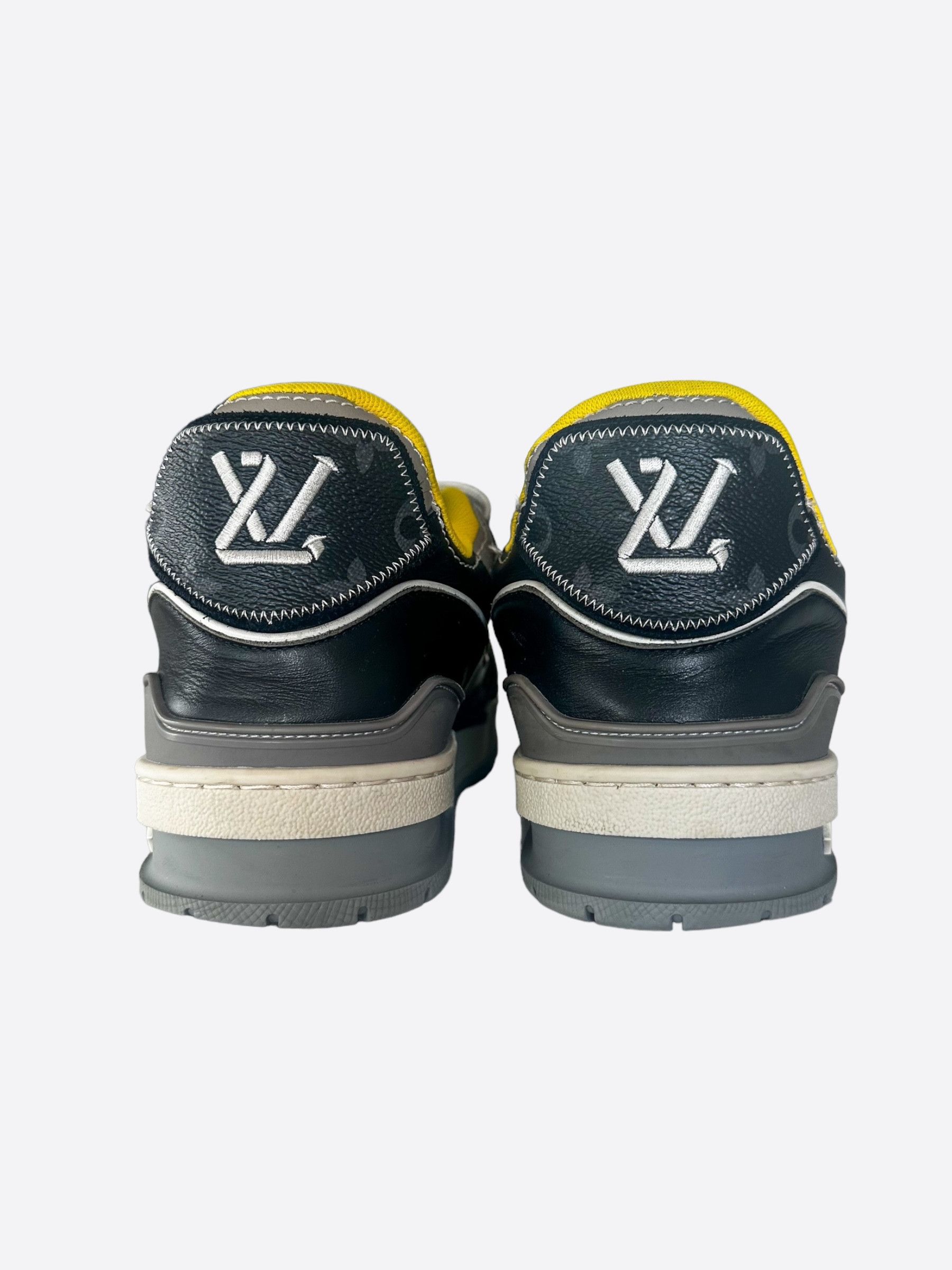 Louis Vuitton Louis Vuitton Black & Grey Upcycle Trainers Size US 9 / EU 42 - 4 Thumbnail