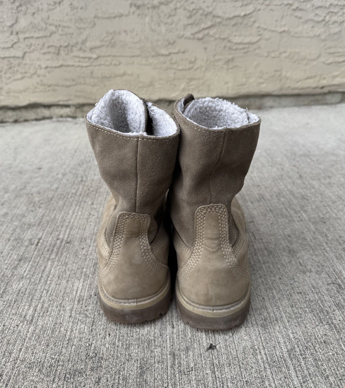 Timberland TIMBERLAND “TAUPE” ROLL-TOP WATERPROOF COMBAT BOOTS Size US 9 / IT 39 - 2 Thumbnail