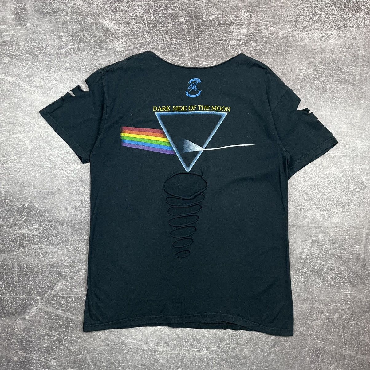 Band Tees Pink Floyd 2002 Dark Side of the Moon Distressed T Shirt Size US L / EU 52-54 / 3 - 9 Thumbnail