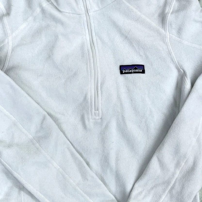 Patagonia Patagonia Women's Micro D Fleece Jacket Size Small White Size S / US 4 / IT 40 - 3 Thumbnail