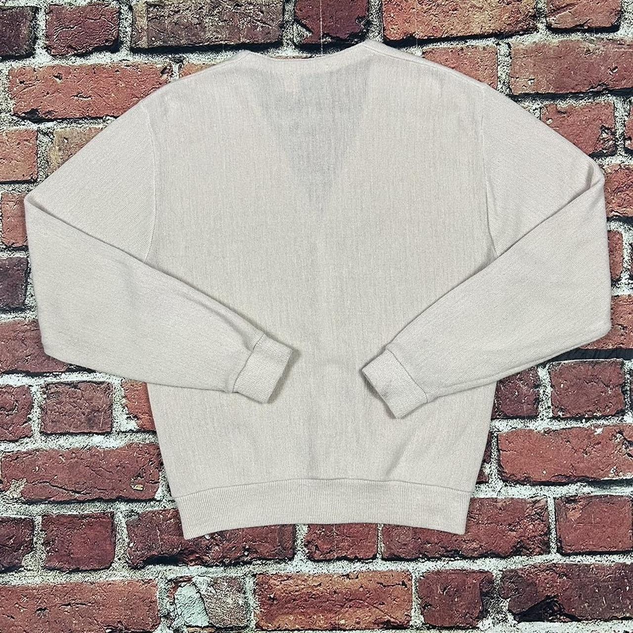 Sears Vintage Sears The Men's Store Cardigan Sweater Acrylic Beige Size US L / EU 52-54 / 3 - 4 Thumbnail